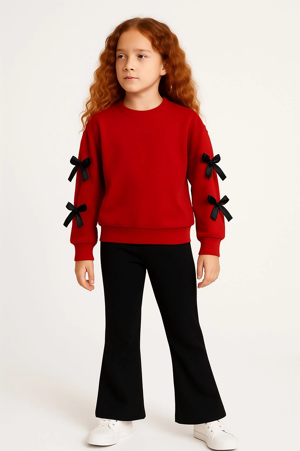 KIZ ÇOCUK KOLLARI FİYONKLU TAYTLI TAKIM 