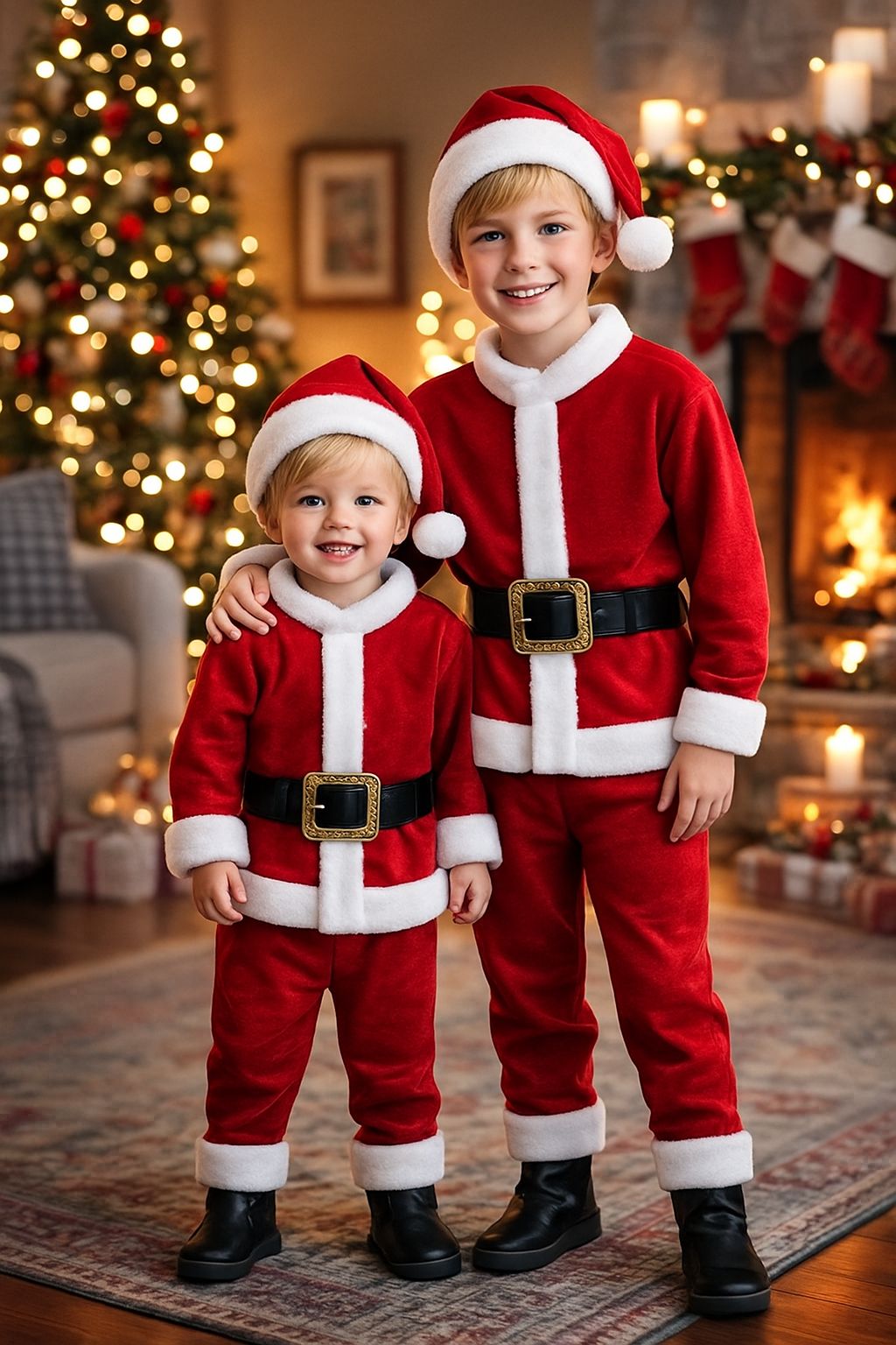 ERKEK ÇOCUK YILBAŞI KOSTÜMÜ NOEL BABA