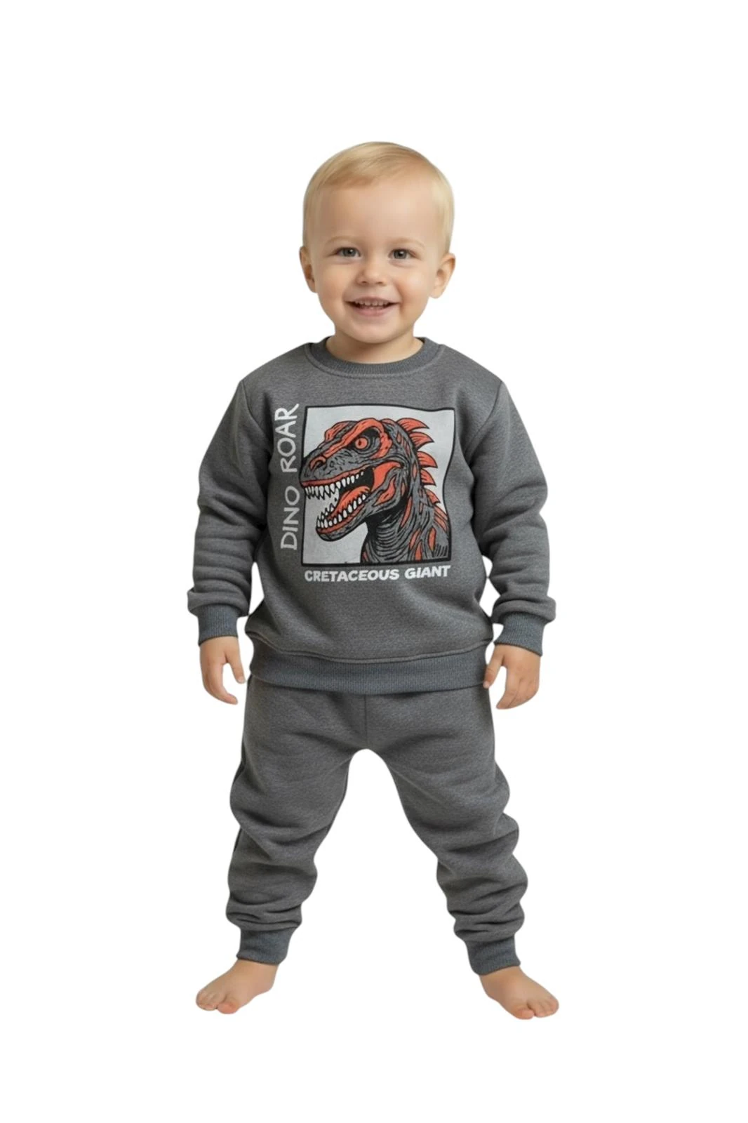 BASKILI ERKEK TAKIM  - KOYU GRİ