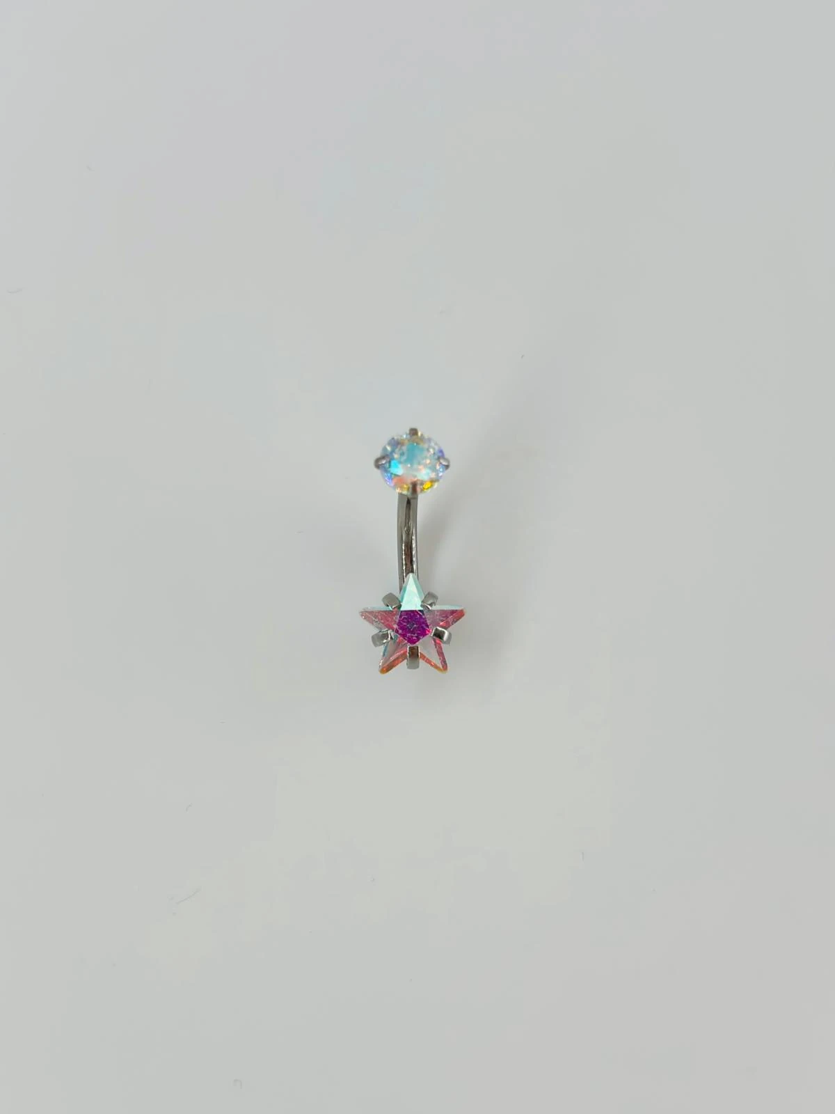 YILDIZ DETAYLI GÖBEK PİERCİNG 