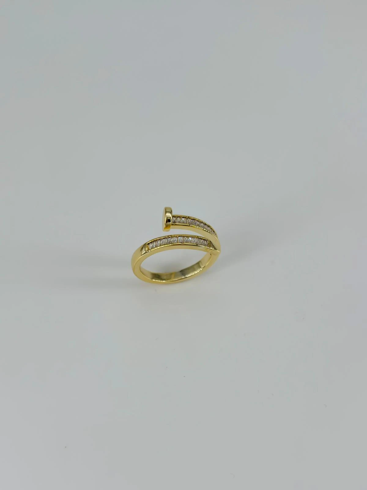 14 K GOLD KAPLAMA ZİRKON TAŞLI YÜZÜK 