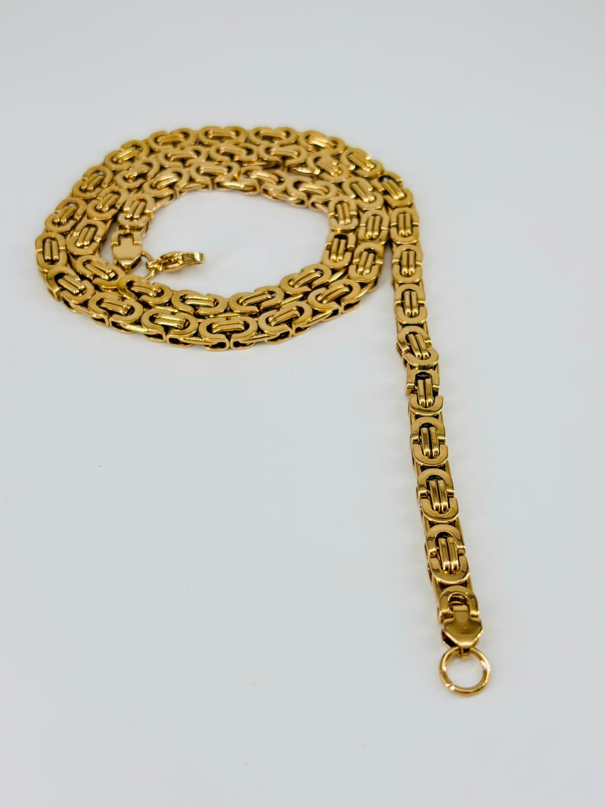 KRAL ÇELİK ERKEK KOLYE 