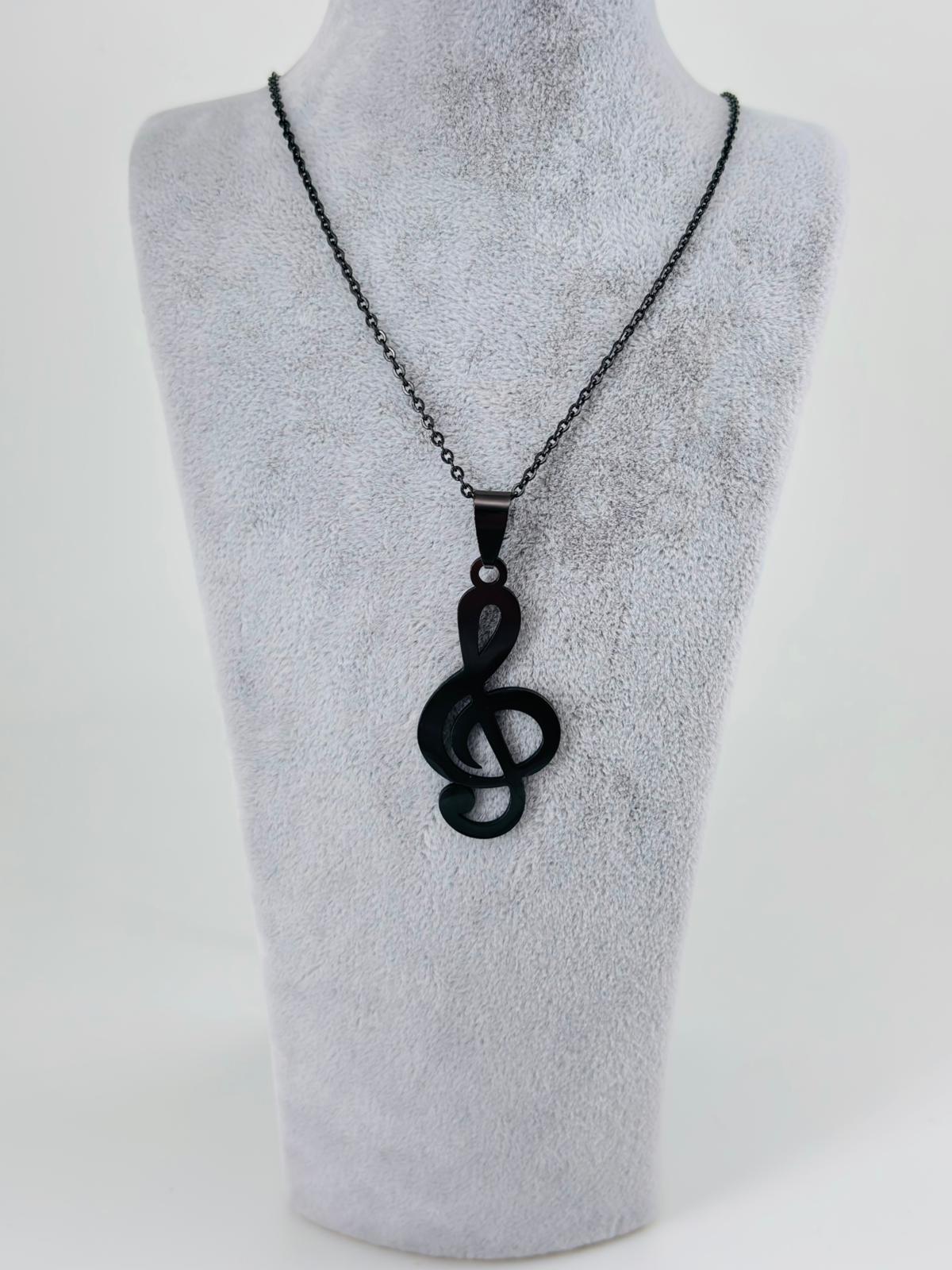 SOL ANAHTARI FİGÜRÜ ÇELİK ERKEK KOLYE 