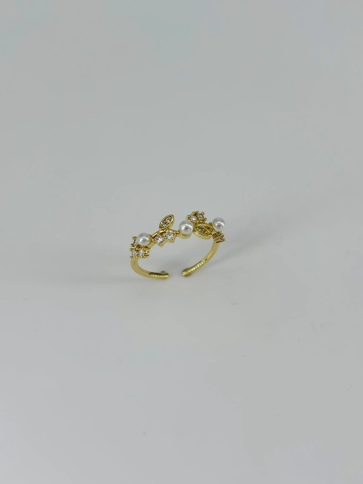 14 K GOLD KAPLAMA ZİRKON TAŞLI YÜZÜK 