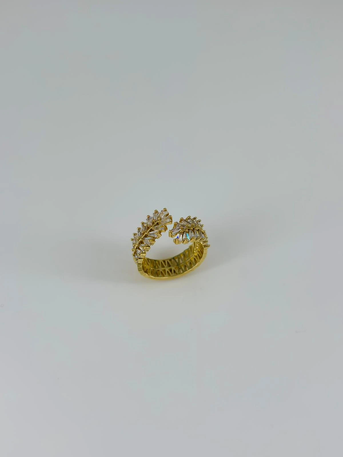14 K GOLD KAPLAMA ZİRKON TAŞLI YÜZÜK 