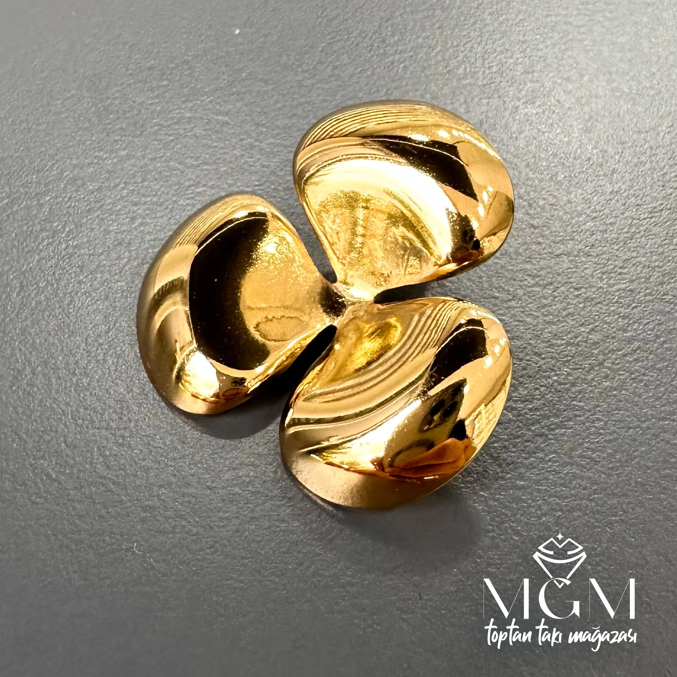 TAŞSIZ GOLD KAPLAMA KÜPE