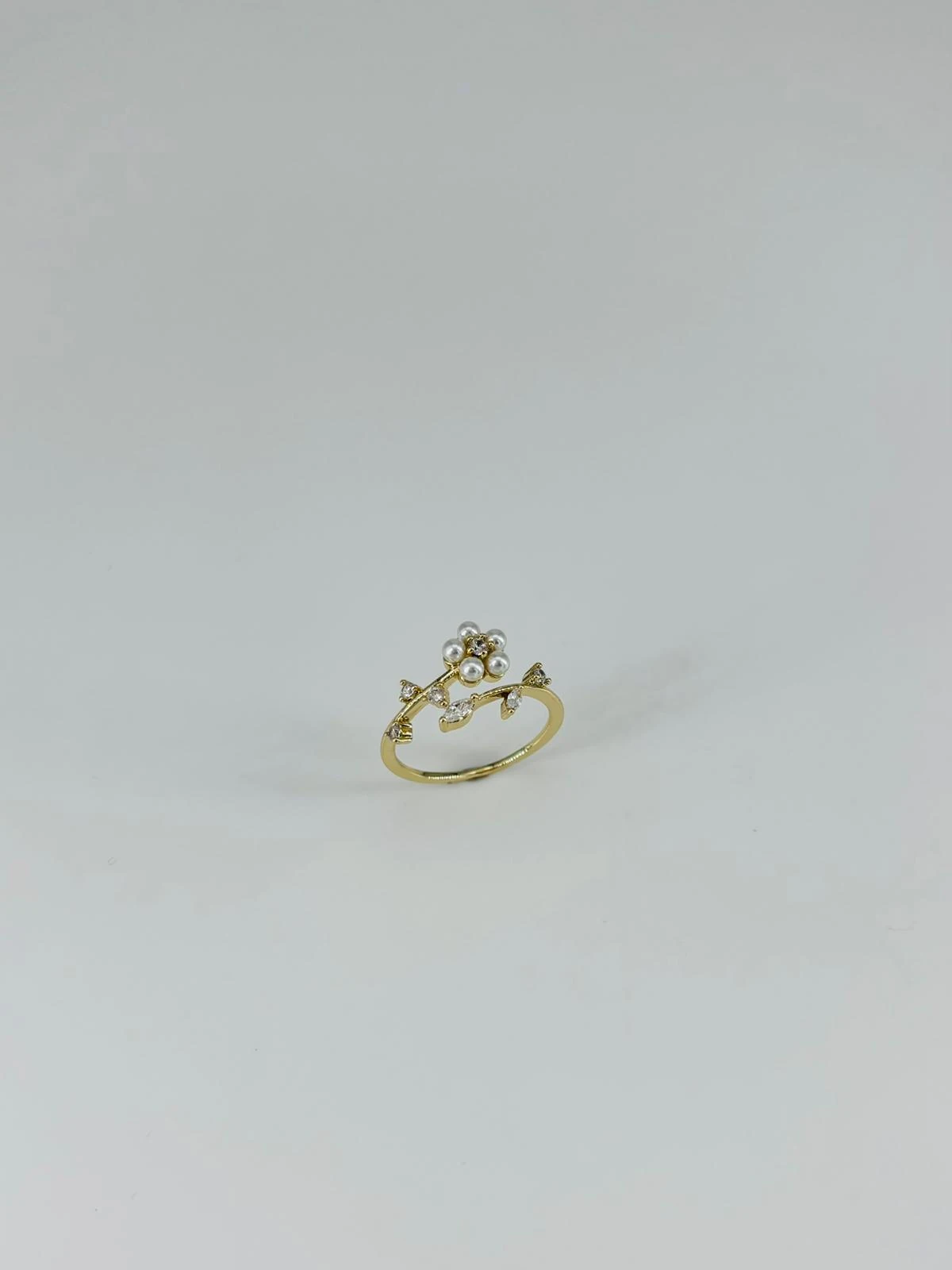 14 K GOLD KAPLAMA ZİRKON TAŞLI YÜZÜK 