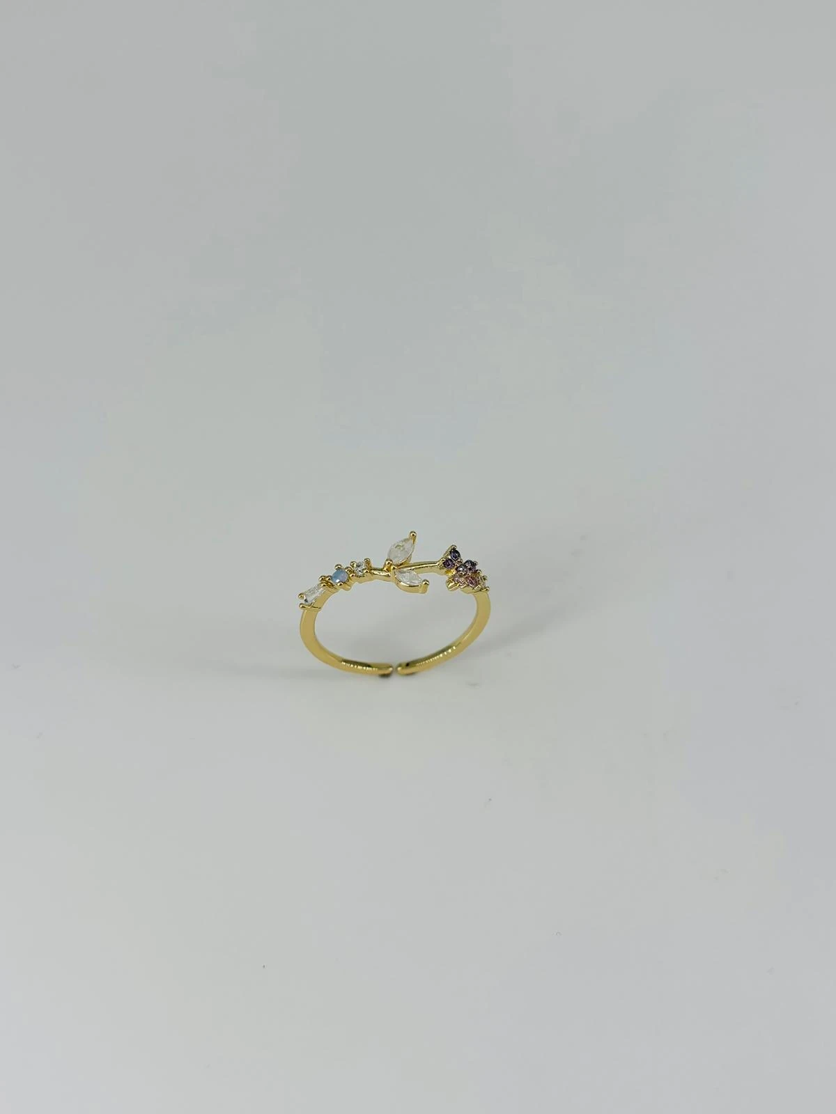 14 K GOLD KAPLAMA ZİRKON TAŞLI YÜZÜK 