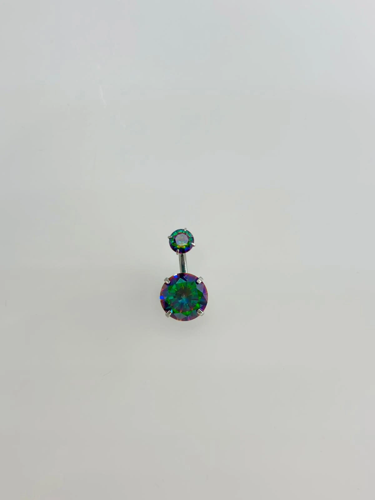 MİSTİK TOPAZ TAŞLI GÖBEK PİERCİNG 