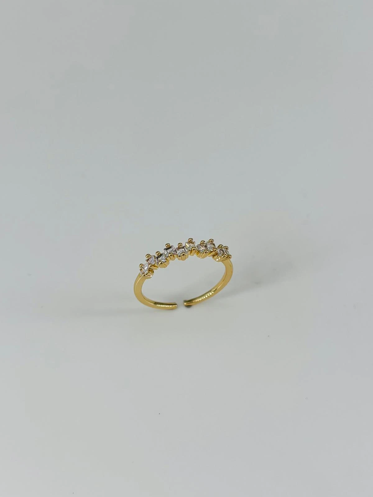 14 K GOLD KAPLAMA ZİRKON TAŞLI YÜZÜK 