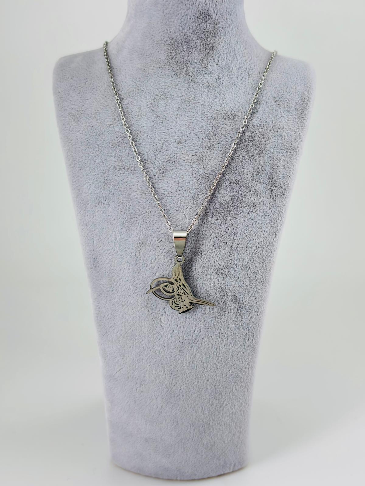 TUĞRA TASARIM ÇELİK ERKEK KOLYE 