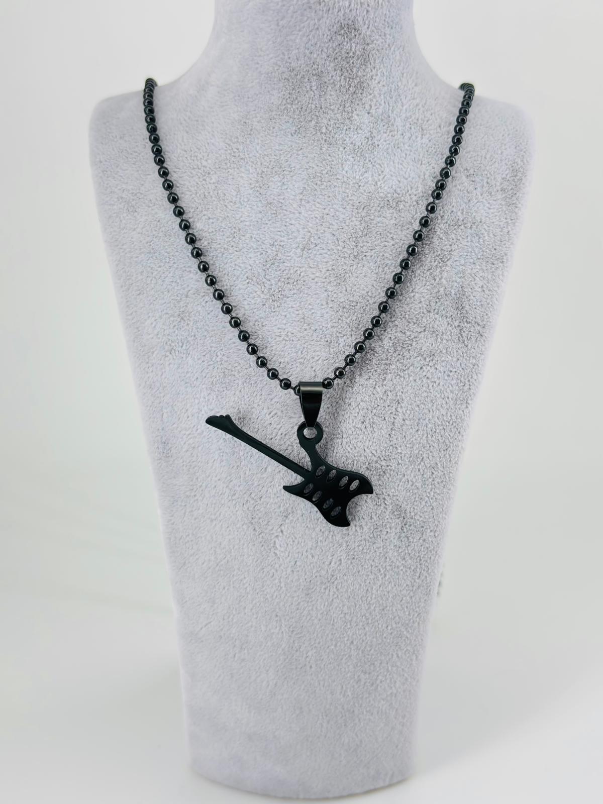 GİTAR FİGÜRÜ ÇELİK ERKEK KOLYE 