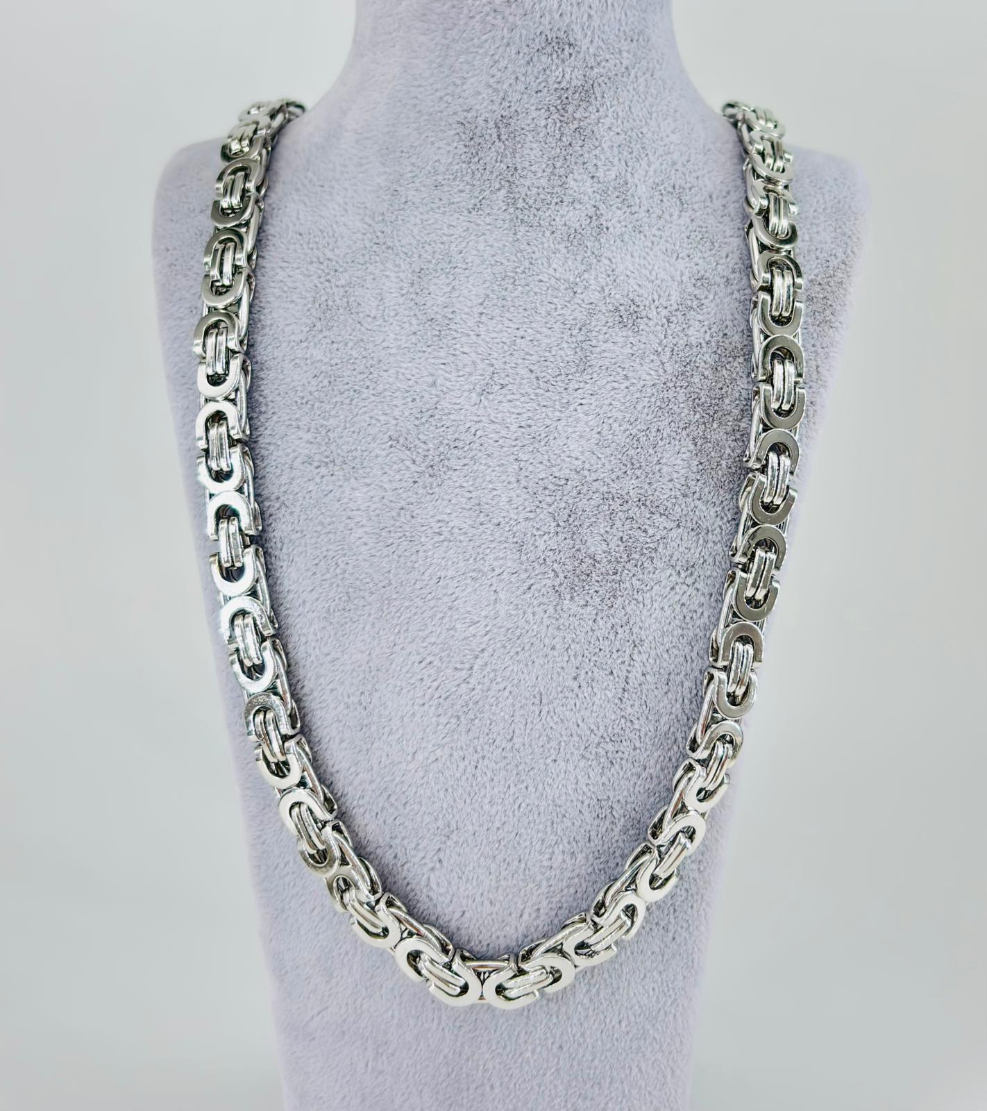 KRAL ÇELİK ERKEK KOLYE 