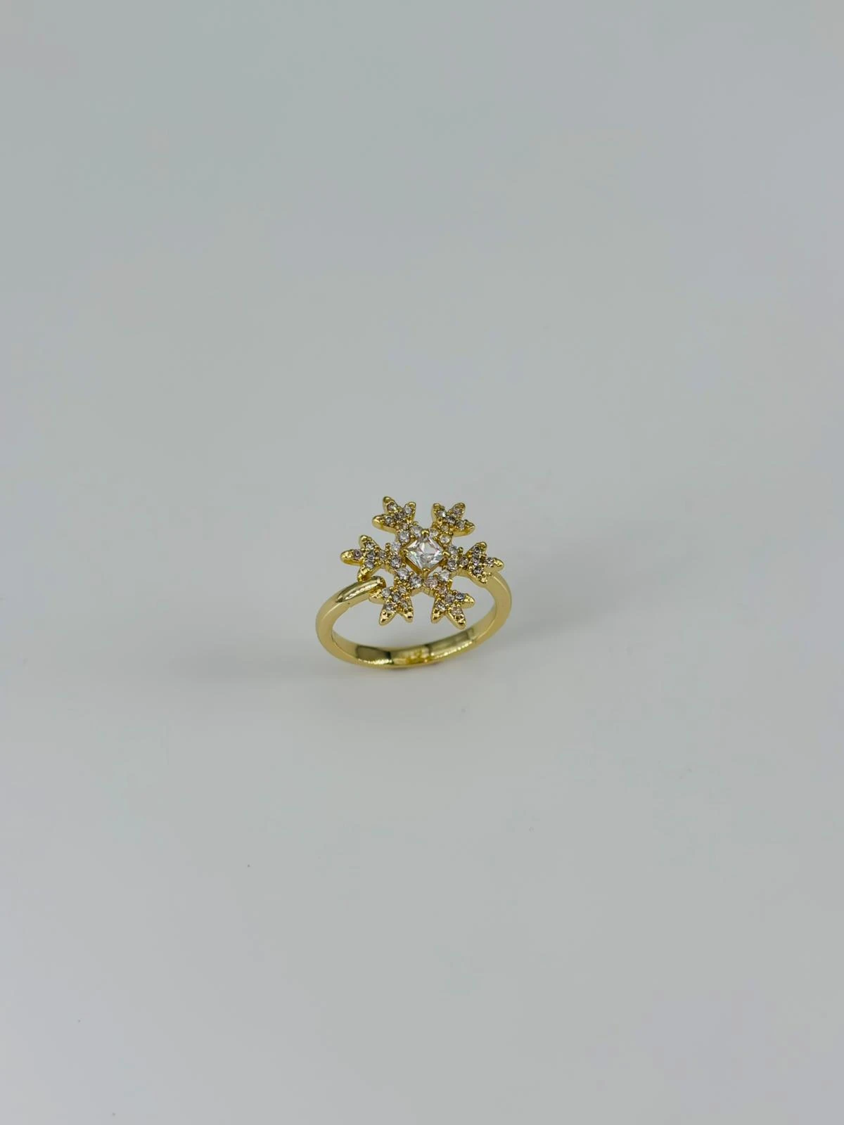 14 K GOLD KAPLAMA ZİRKON TAŞLI YÜZÜK 