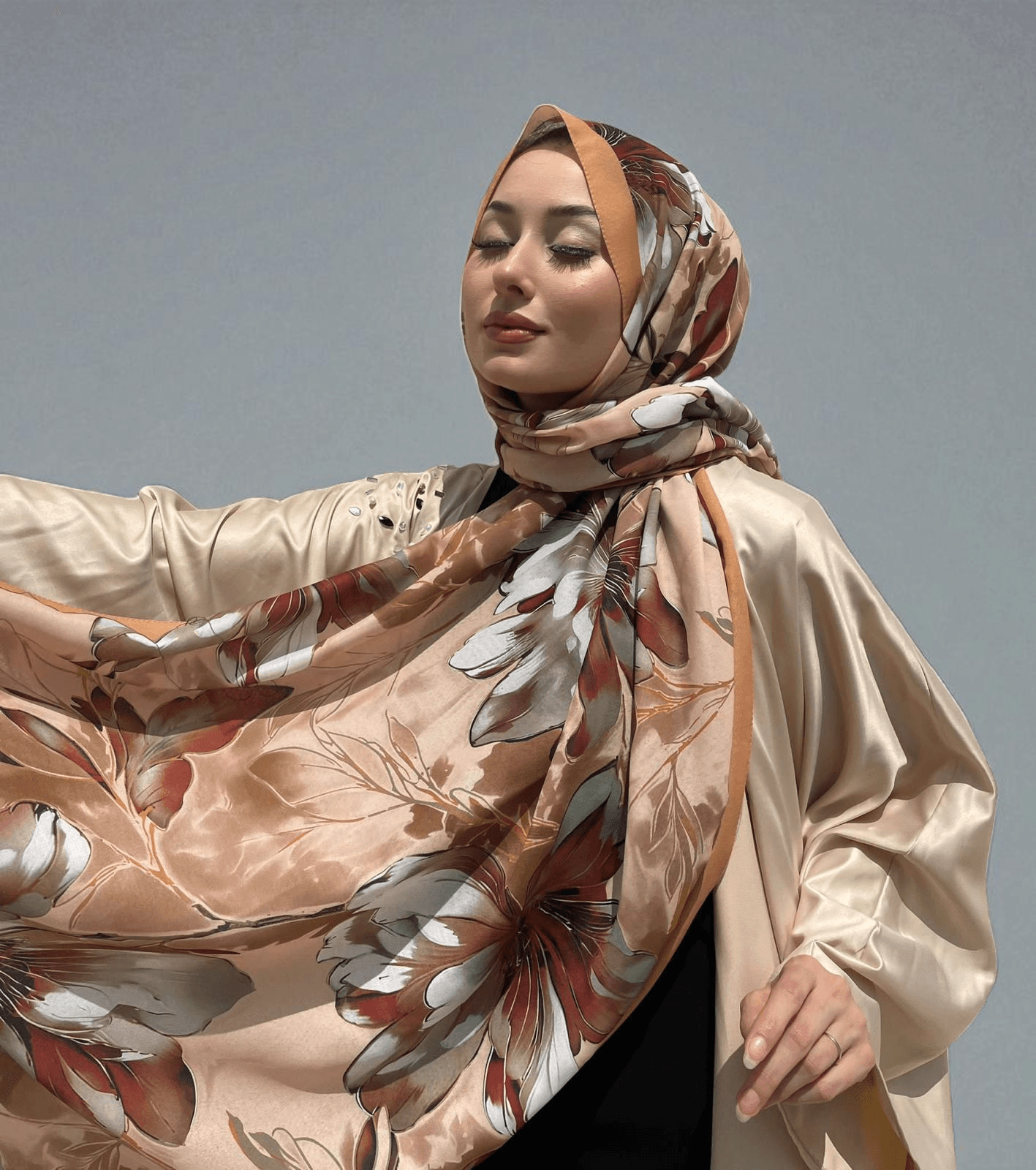 Florence Desen Soft Şal  - Karamel