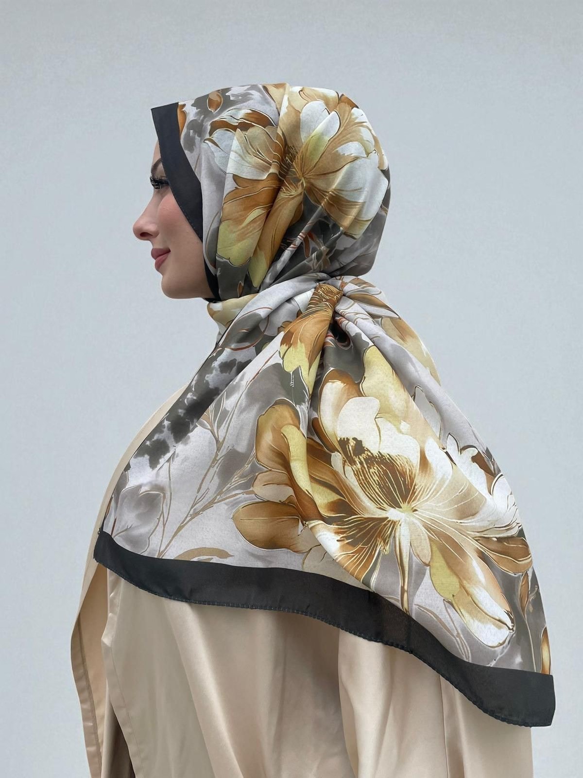 Florence Desen Soft Şal  - Gold Zümrüt