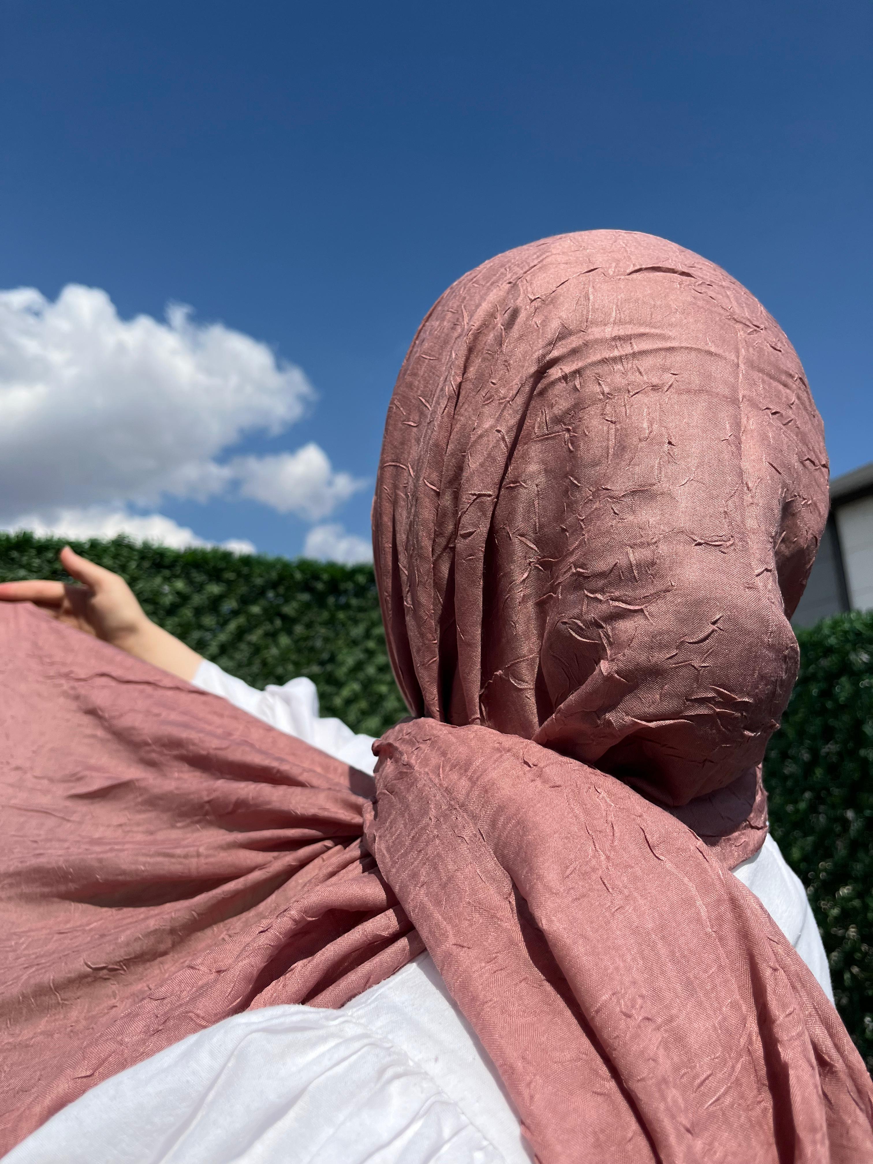 Pembe Gül Kurusu Bambu Şal