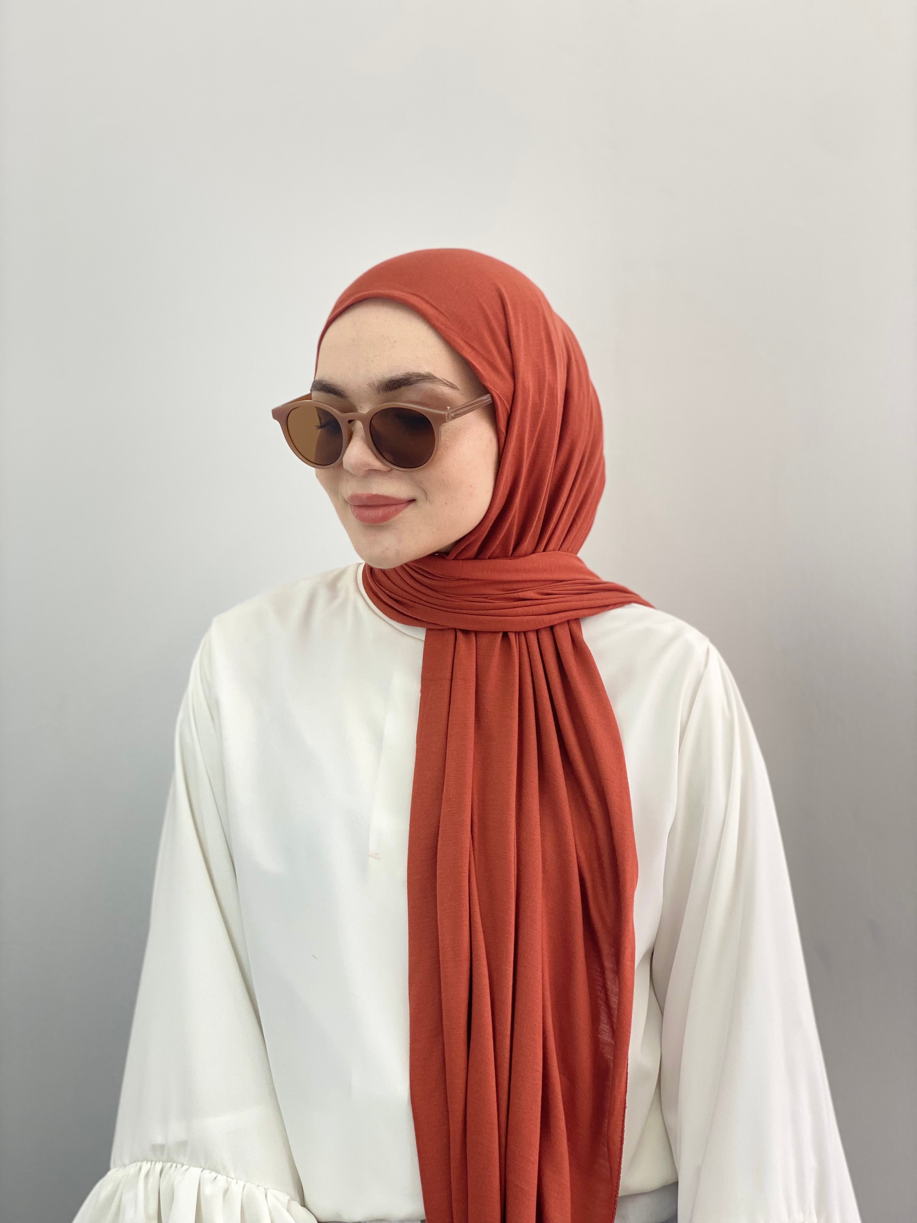 Koyu Somon Penye Şal