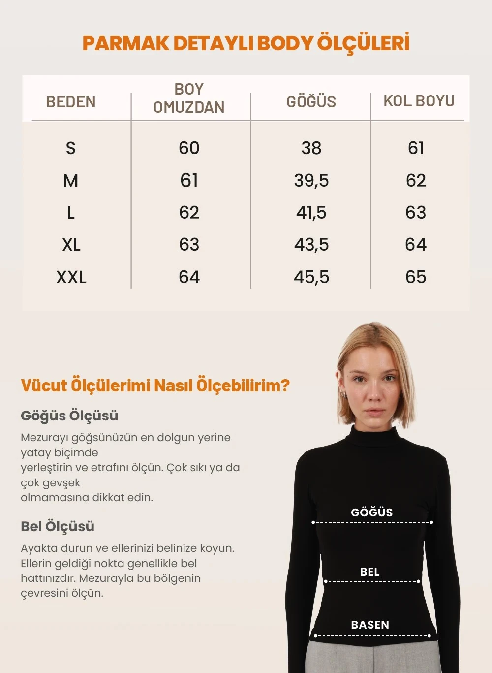 Parmak Detaylı Body