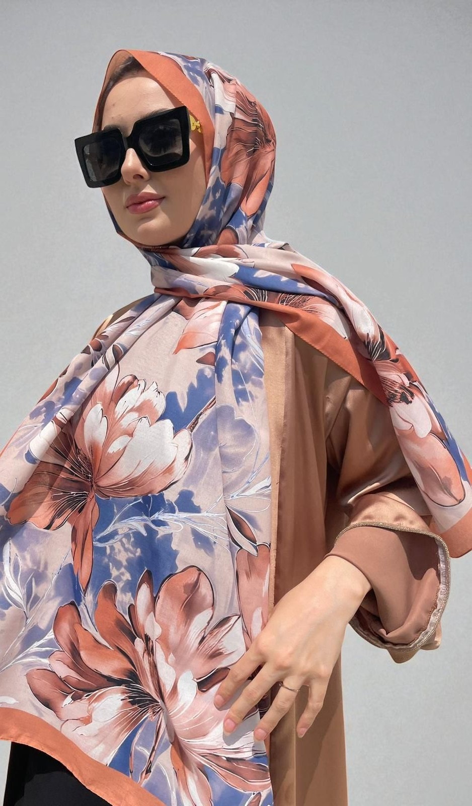 Florence Desen Soft Şal  - Somon