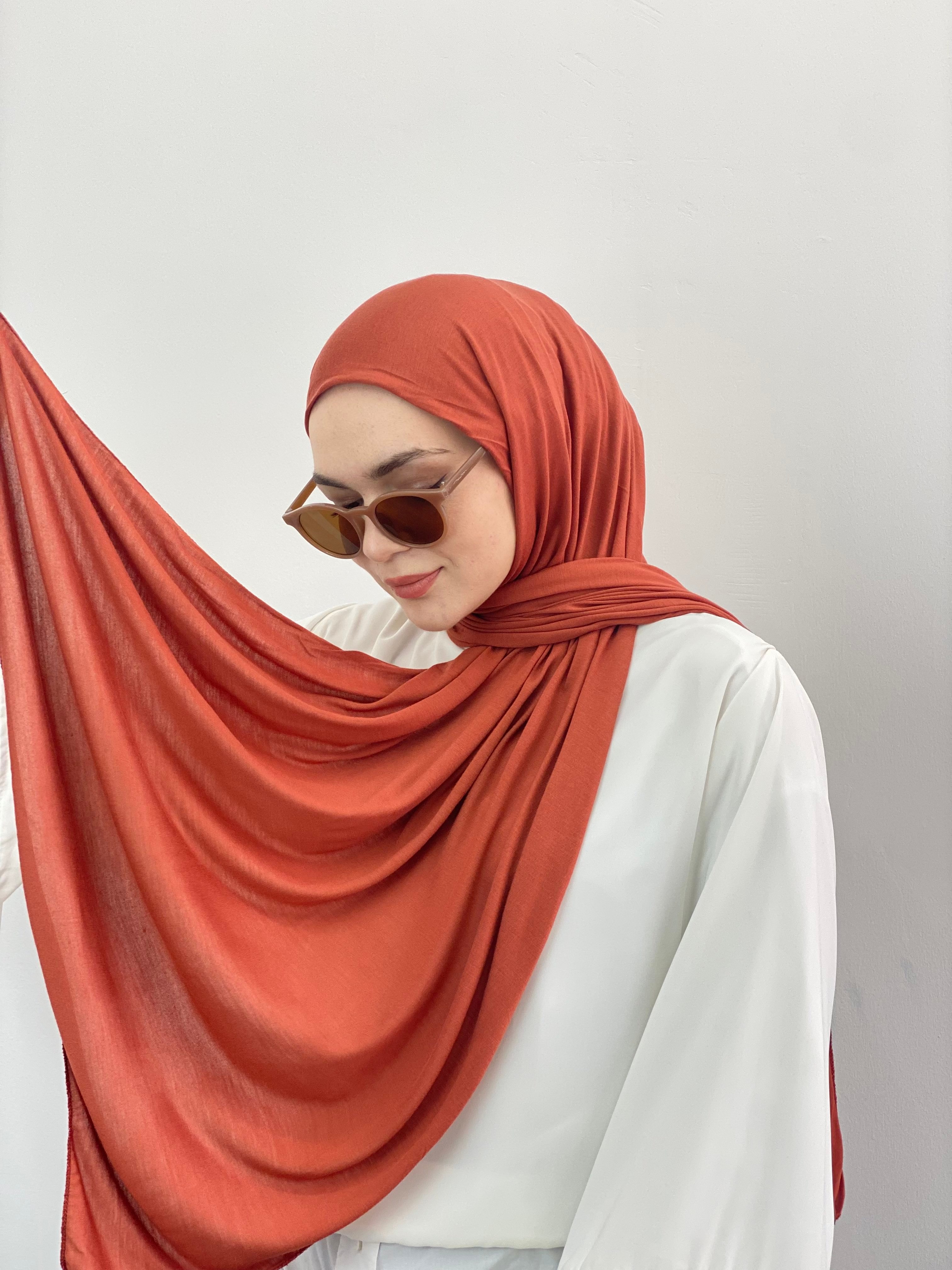 Koyu Somon Penye Şal