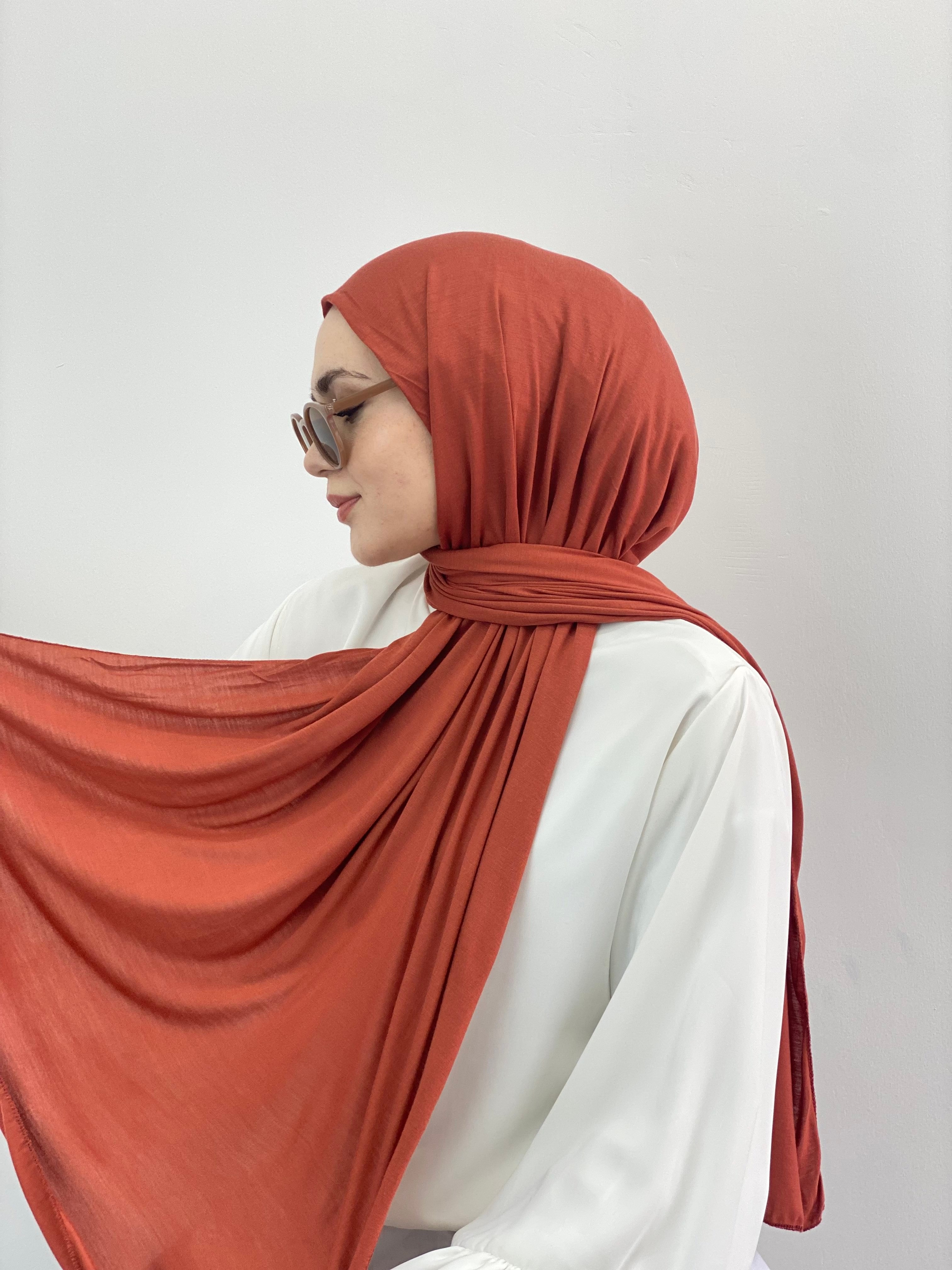 Koyu Somon Penye Şal