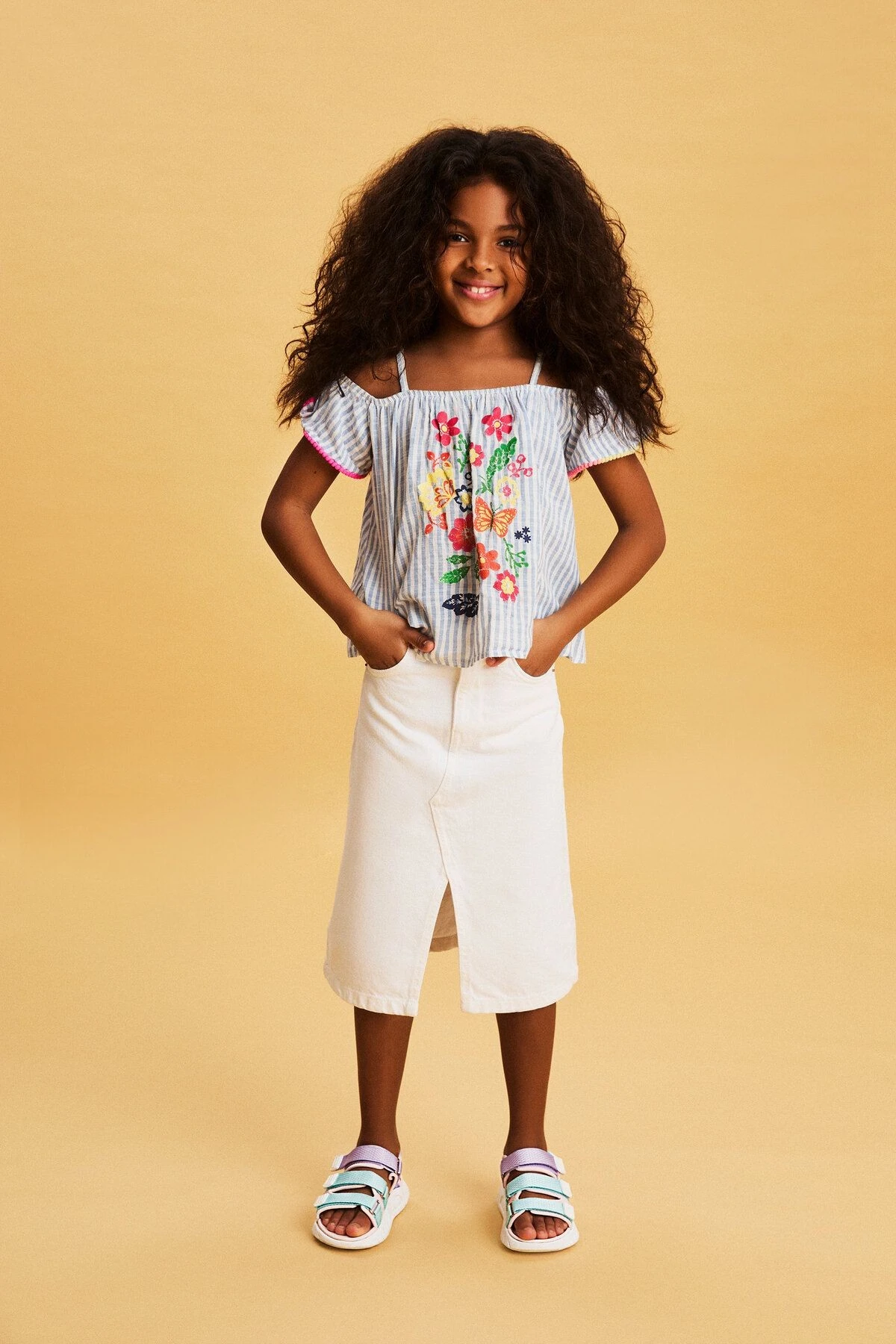 Cube Hafif Kız Çocuk Pudra Sandalet