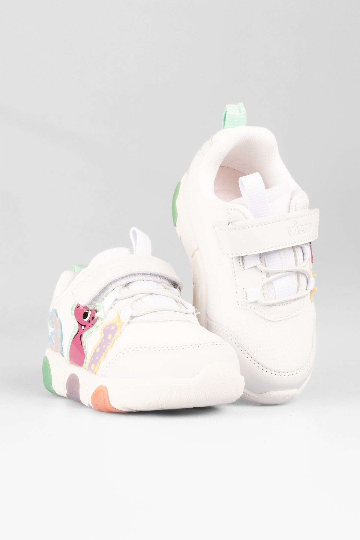 Number Işıklı Kız Okul Öncesi Beyaz/mint Yeşil Spor Ayakkabı