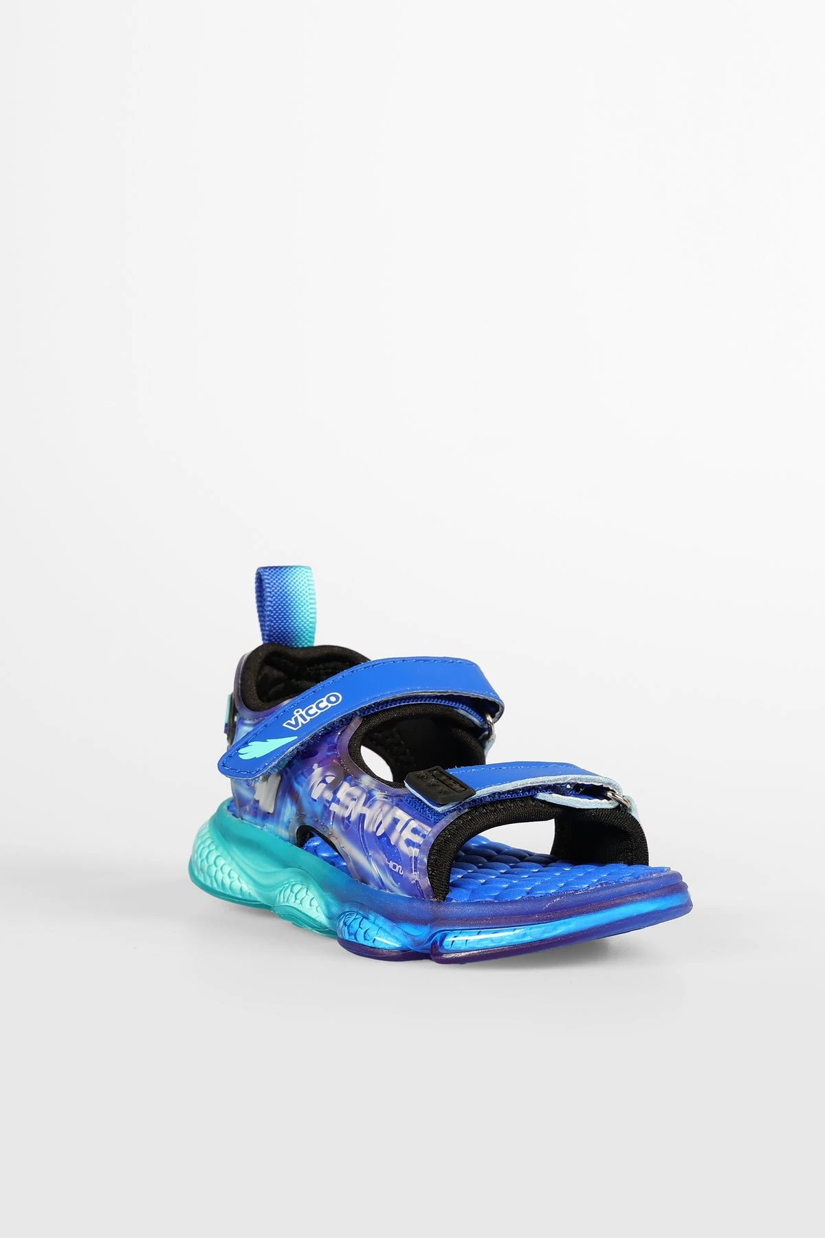 Felipe Işıklı Erkek Bebek Saks Mavi Sandalet