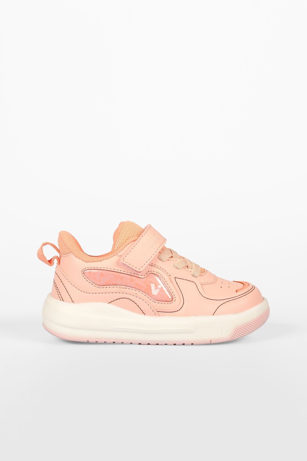 Disnew Model Işıklı Kız Bebek ve Çocuk Pudra Sneaker