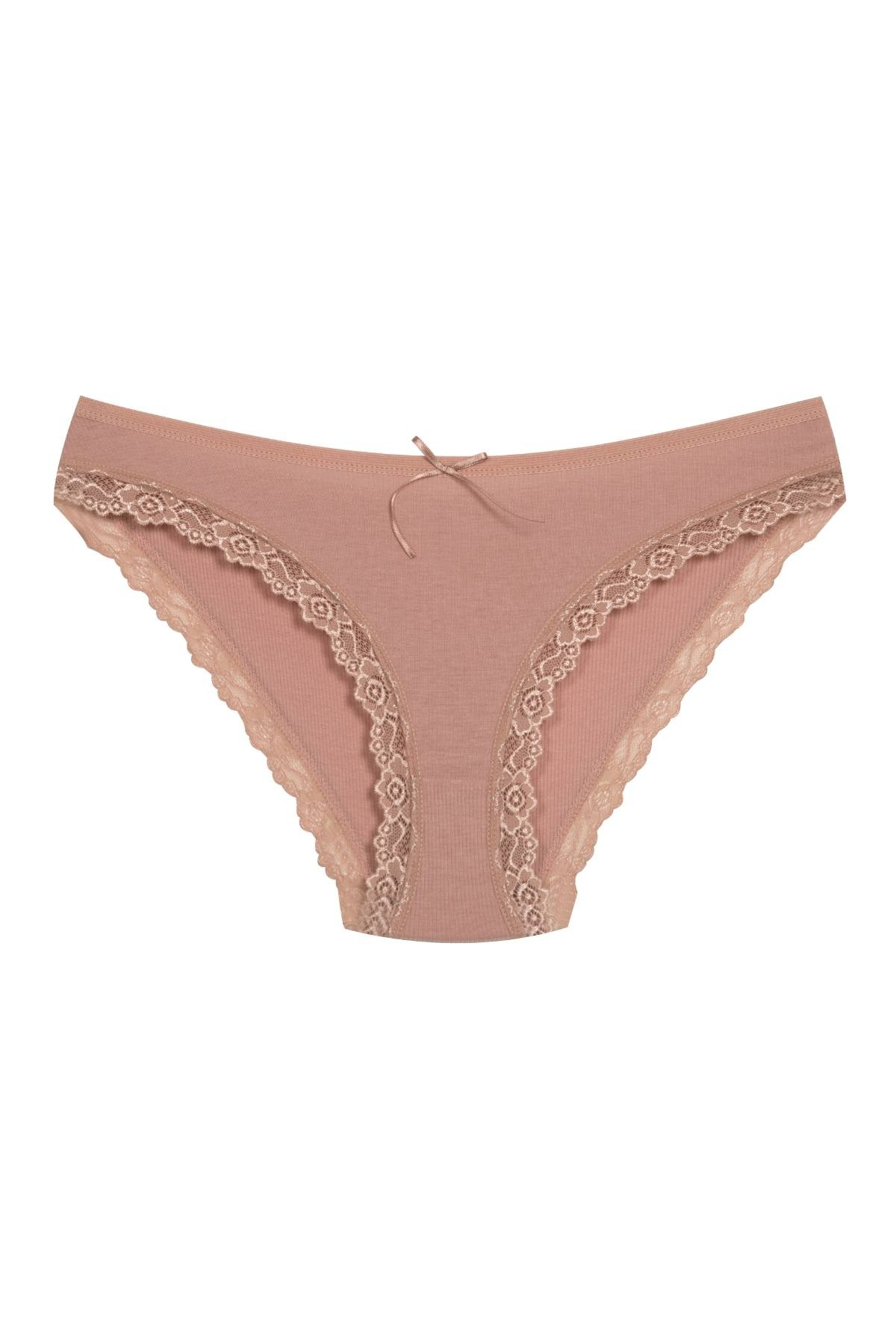 1901 Kaşkorse Dantel Paça Bikini Külot Paketi