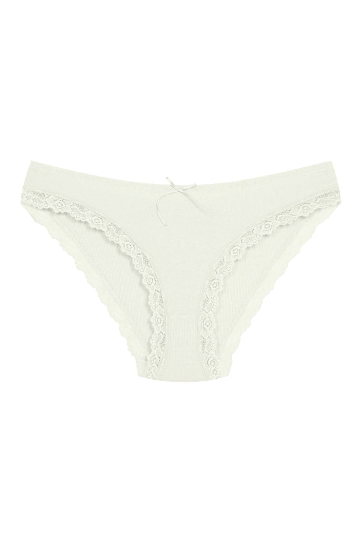 1901 Kaşkorse Dantel Paça Bikini Külot Paketi