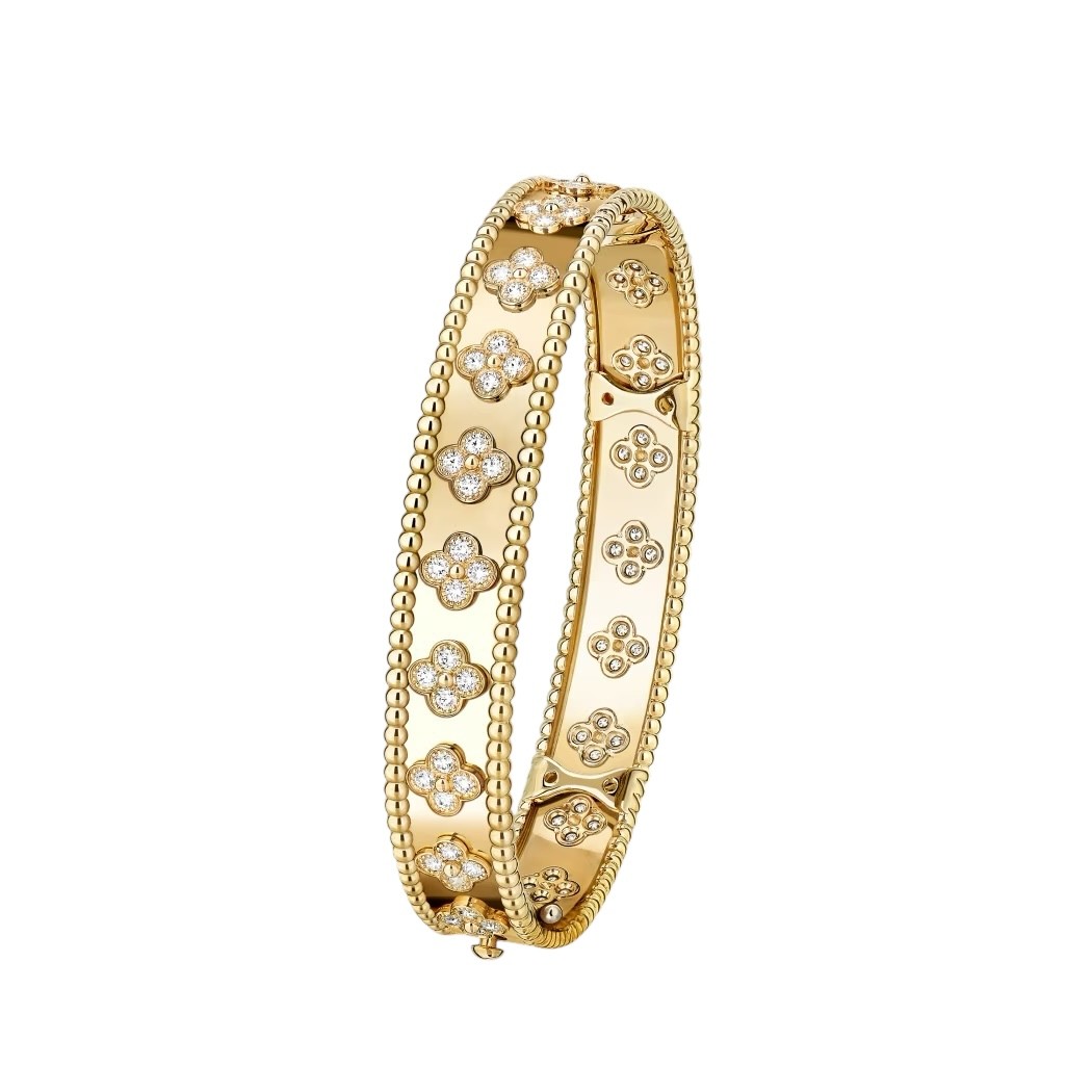 Van Cleef Perlée Clovers Bilezik - Altın