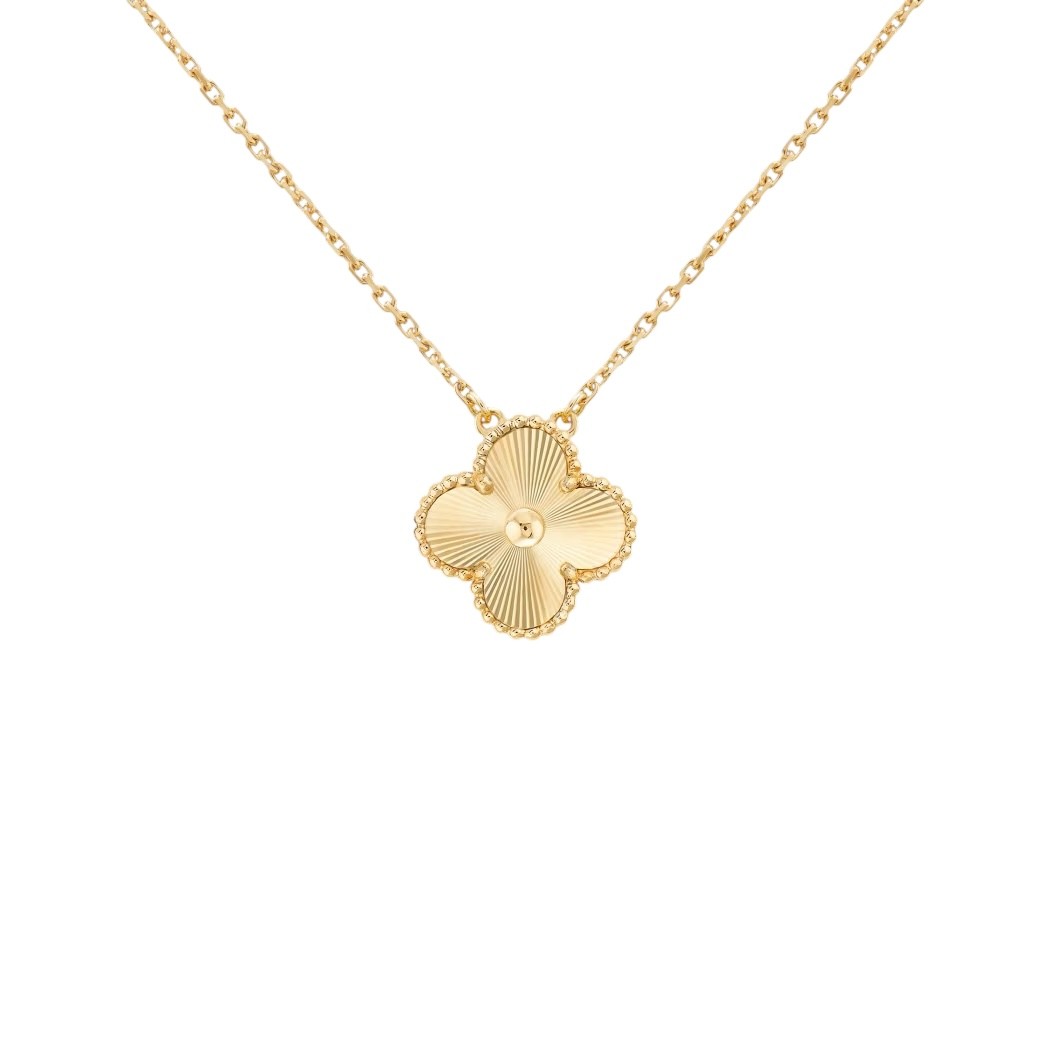 Van Cleef Parlak Tek Motif Kolye (İthal)