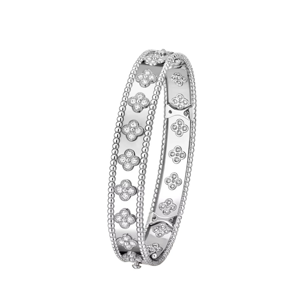 Van Cleef Perlée Clovers Bilezik - Gümüş