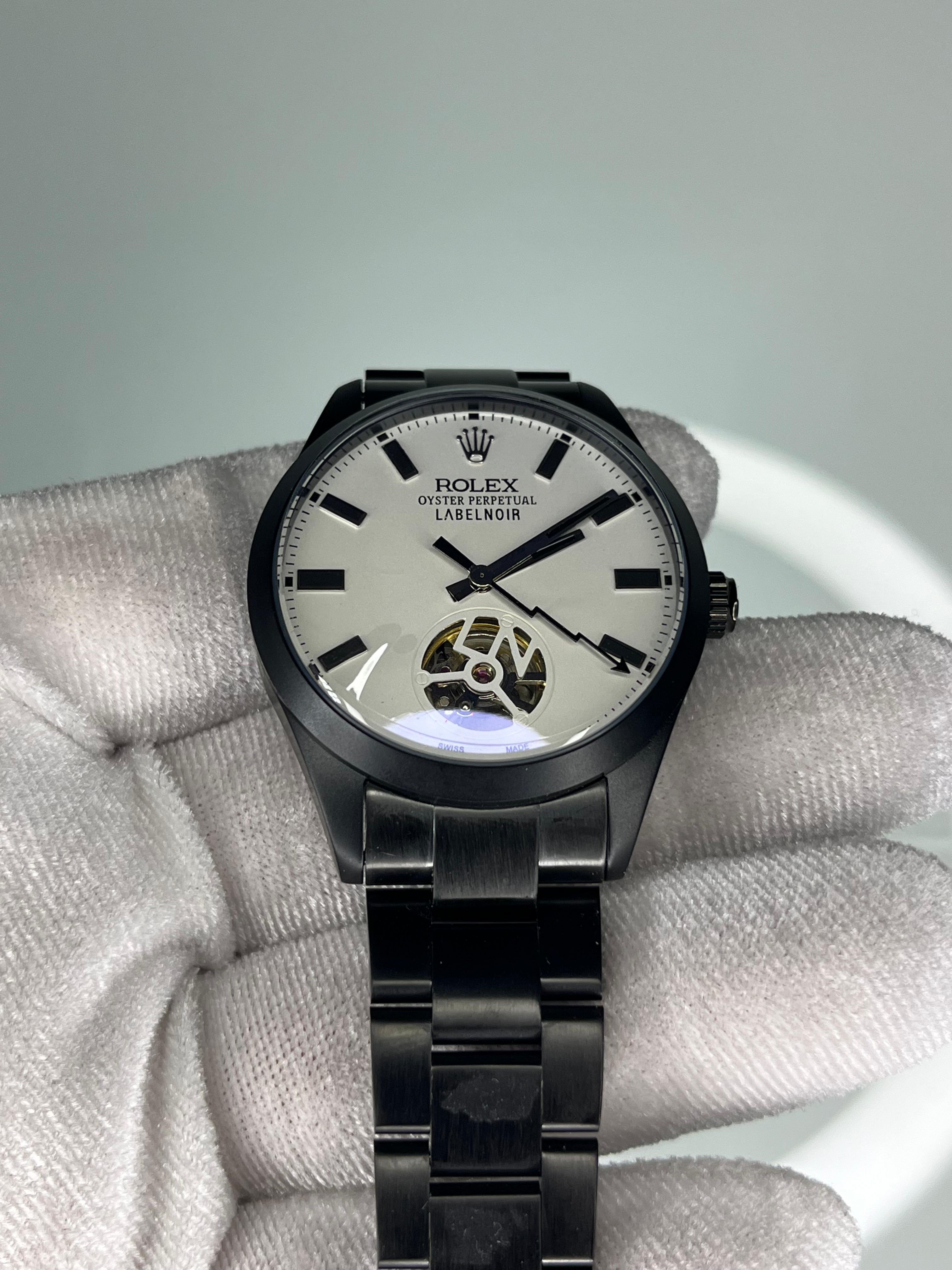 Rolex LABELNOIR Mat Siyah Erkek Kol Saati