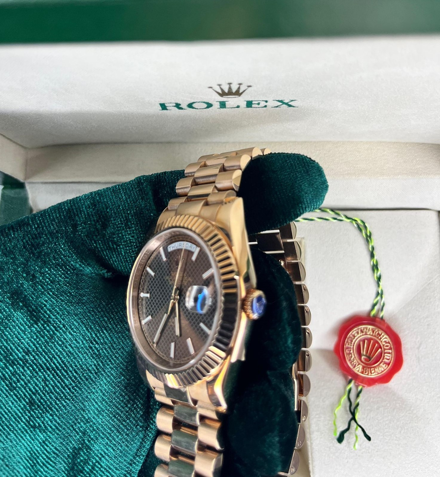 Rolex Day Date Roze Gold Erkek Kol Saati