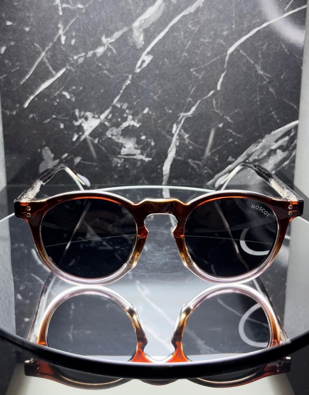 Moscot Leopar Desenli Unisex Güneş Gözlüğü