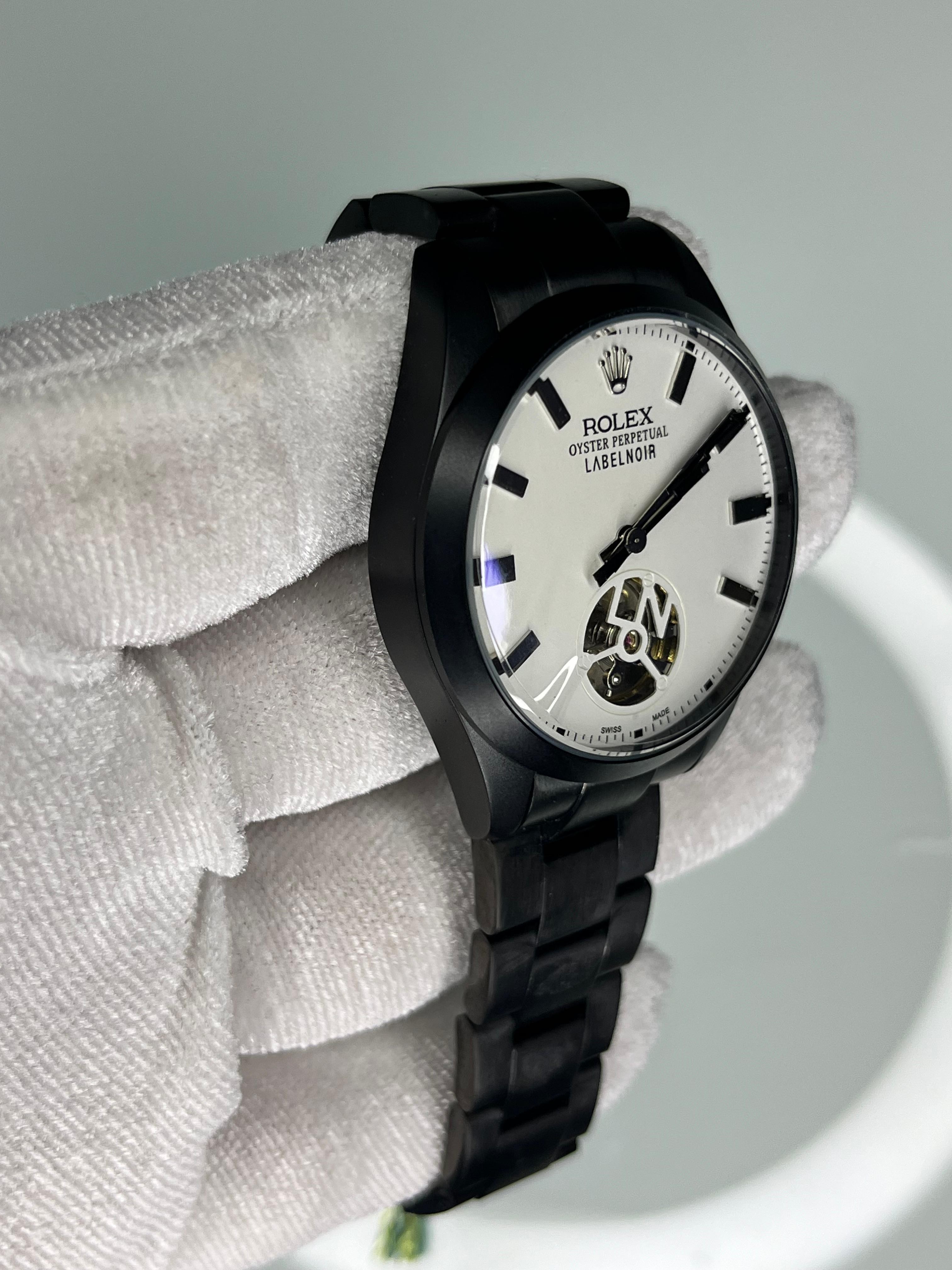 Rolex LABELNOIR Mat Siyah Erkek Kol Saati