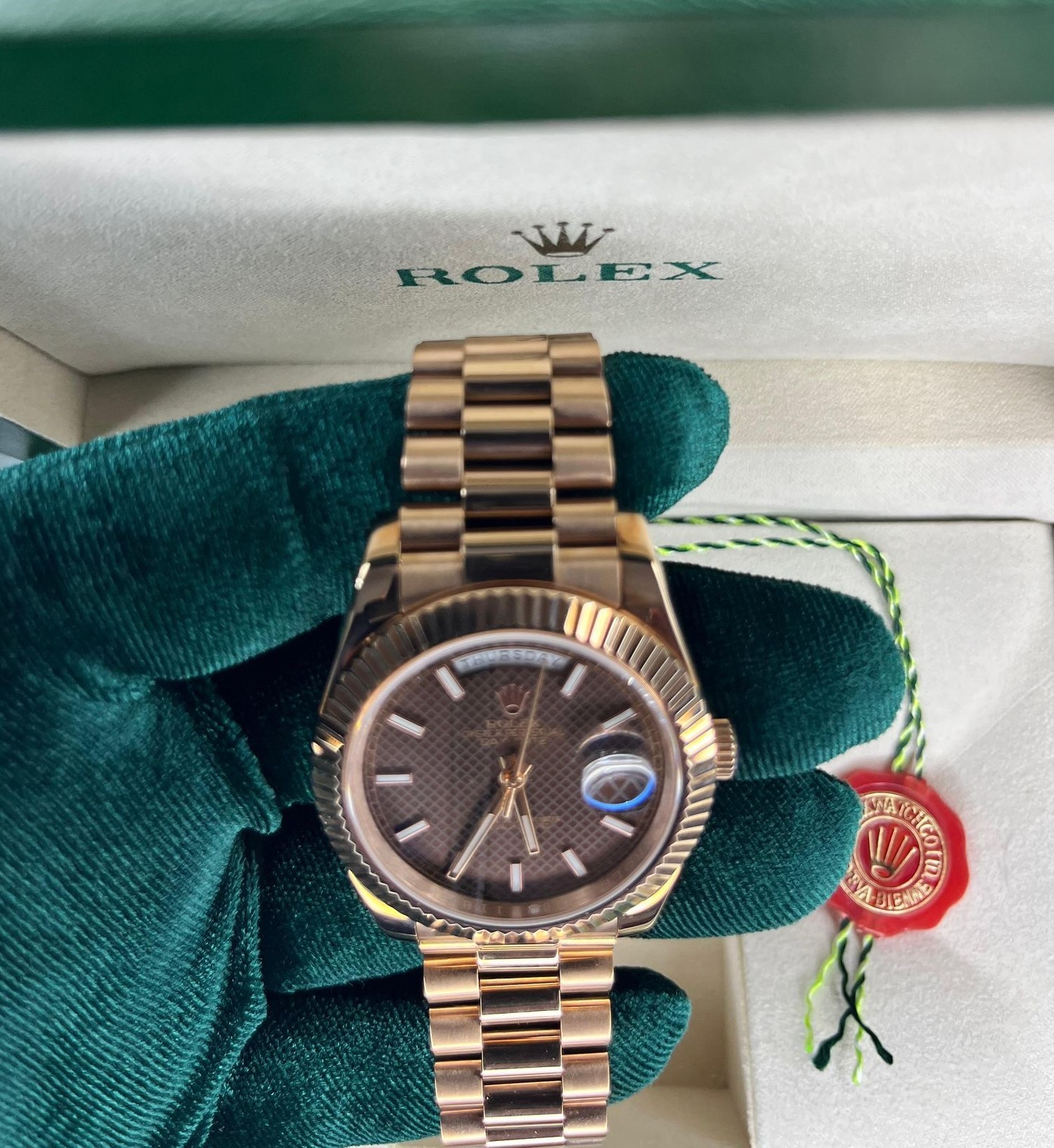 Rolex Day Date Roze Gold Erkek Kol Saati