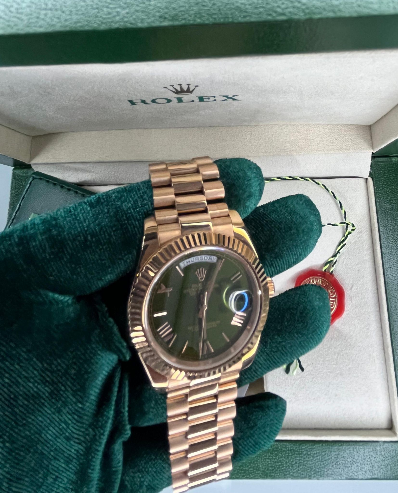 Rolex Day Date Roze Gold Erkek Kol Saati