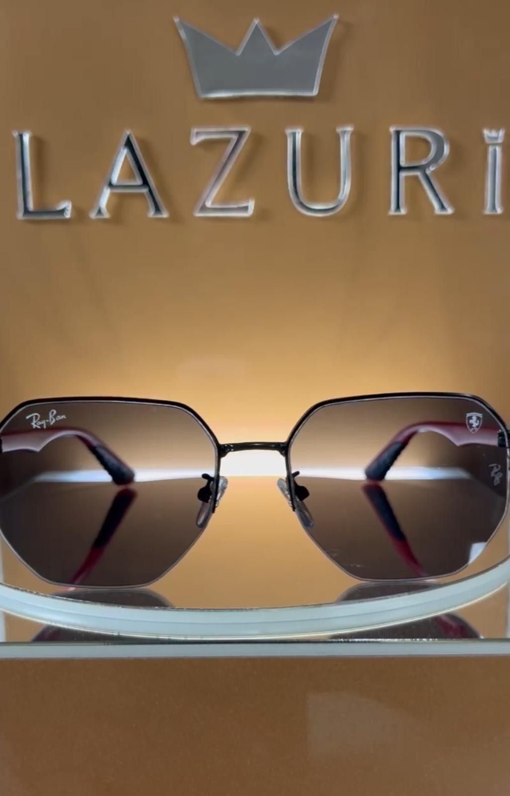 Ray-Ban Ferrari Kırmızı Kayış Unisex Güneş Gözlüğü