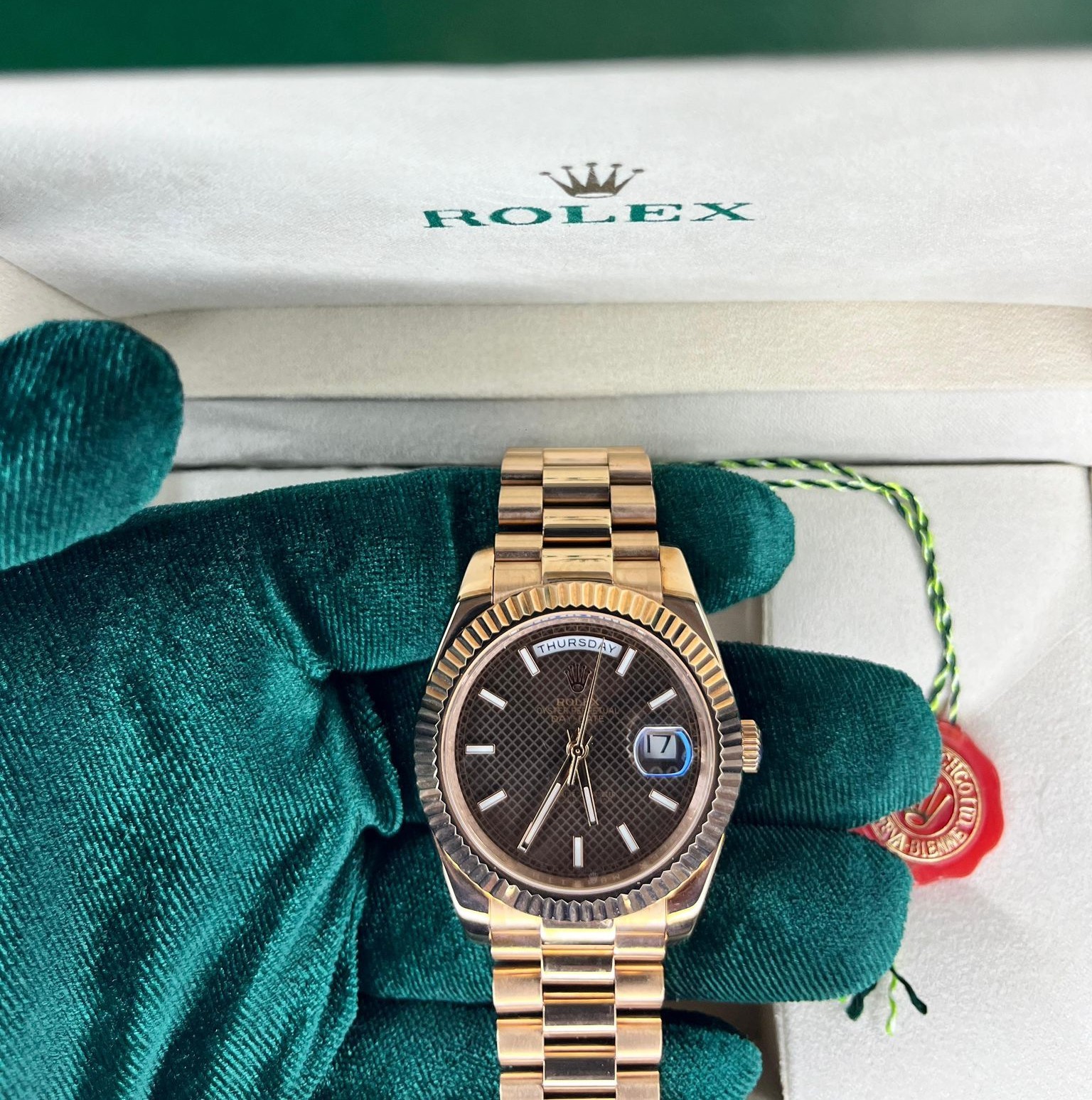 Rolex Day Date Roze Gold Erkek Kol Saati