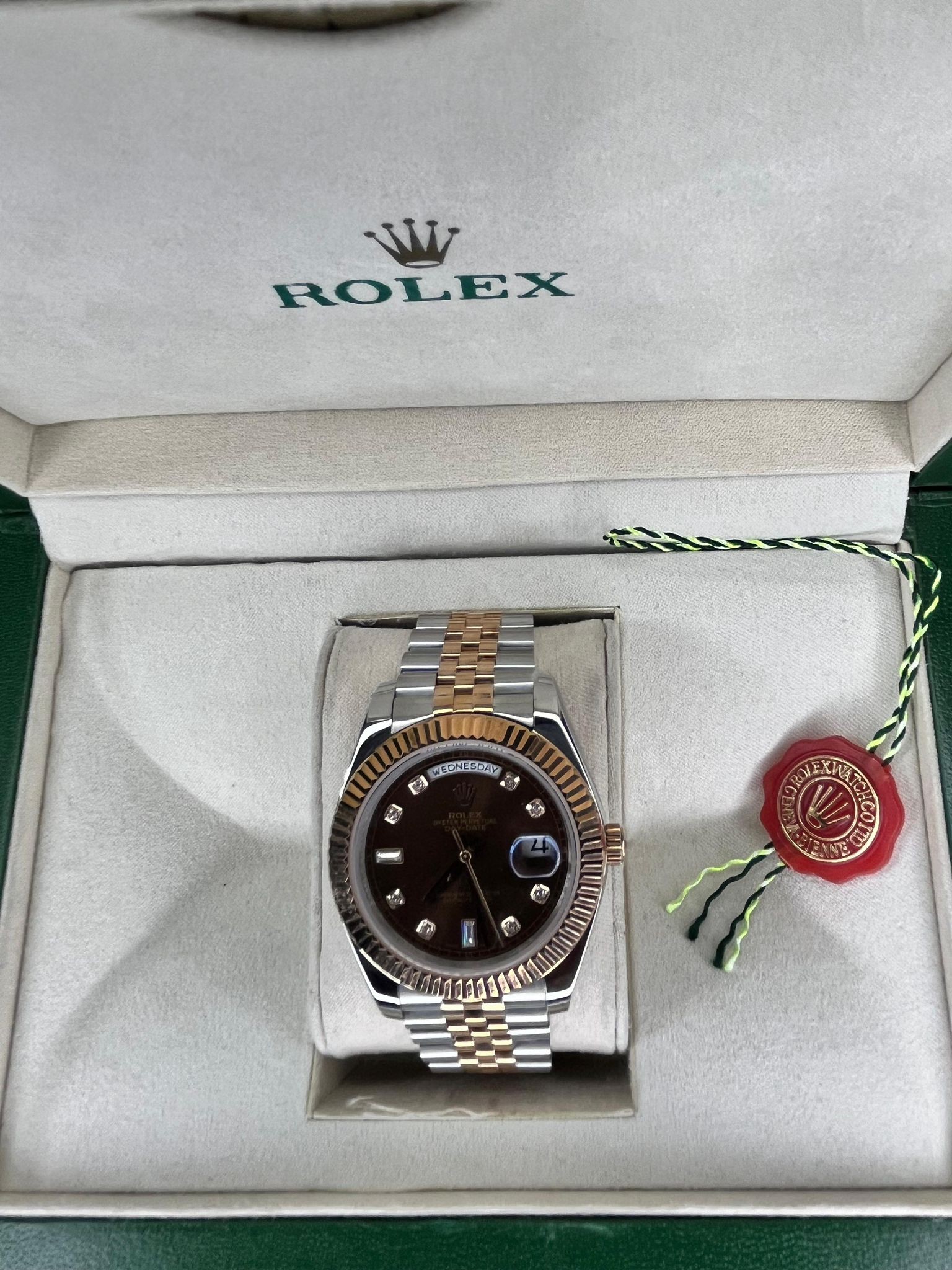 Rolex Day Date Silver&Roze Gold Erkek Kol Saati