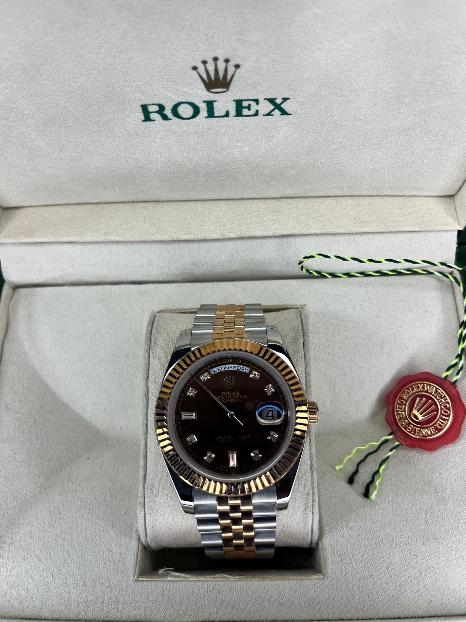 Rolex Day Date Silver&Roze Gold Erkek Kol Saati