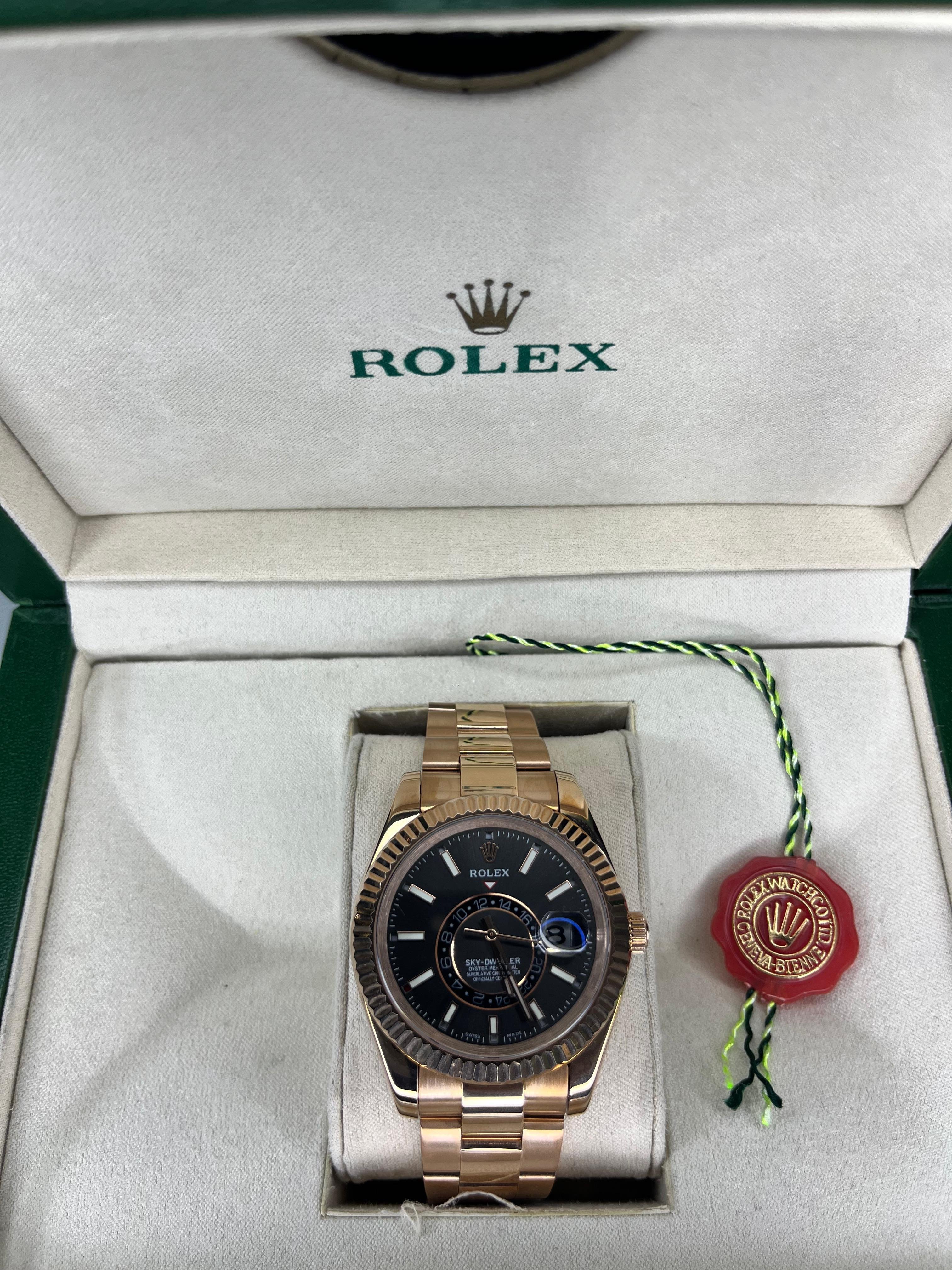 Rolex Sky-Dweller Roze Golde Erkek Kol Saati