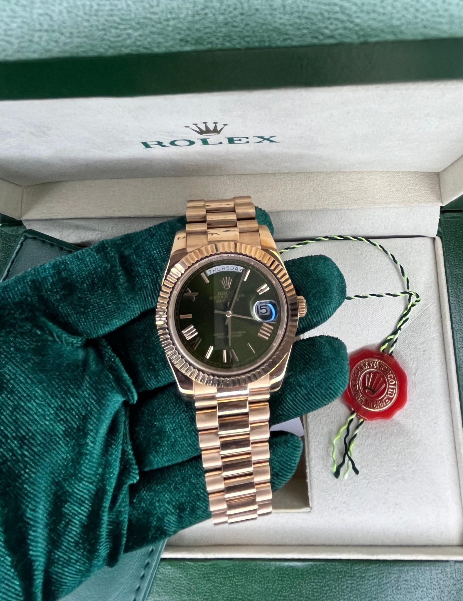 Rolex Day Date Roze Gold Erkek Kol Saati