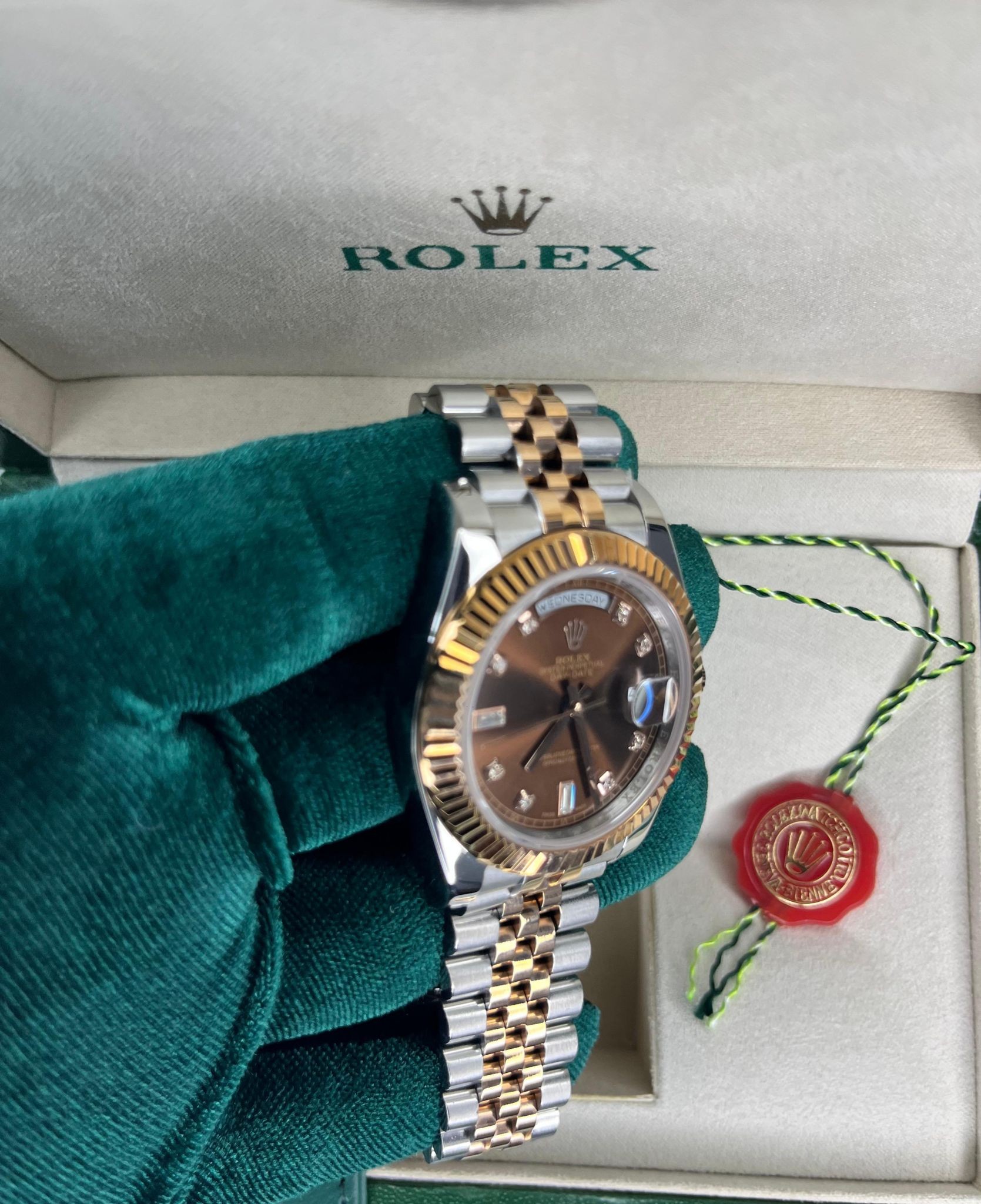 Rolex Day Date Silver&Roze Gold Erkek Kol Saati