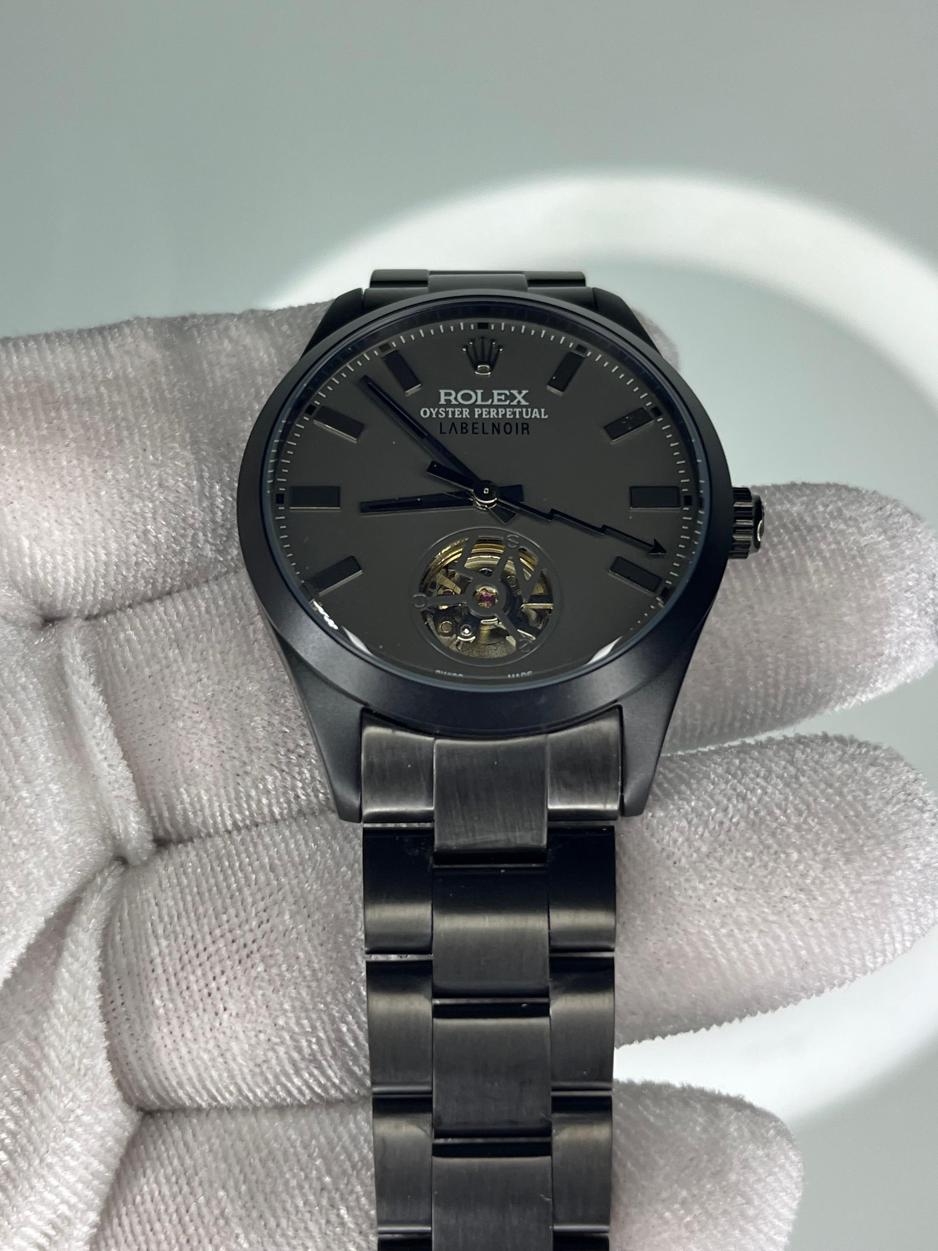 Rolex LABELNOIR Mat Siyah Erkek Kol Saati