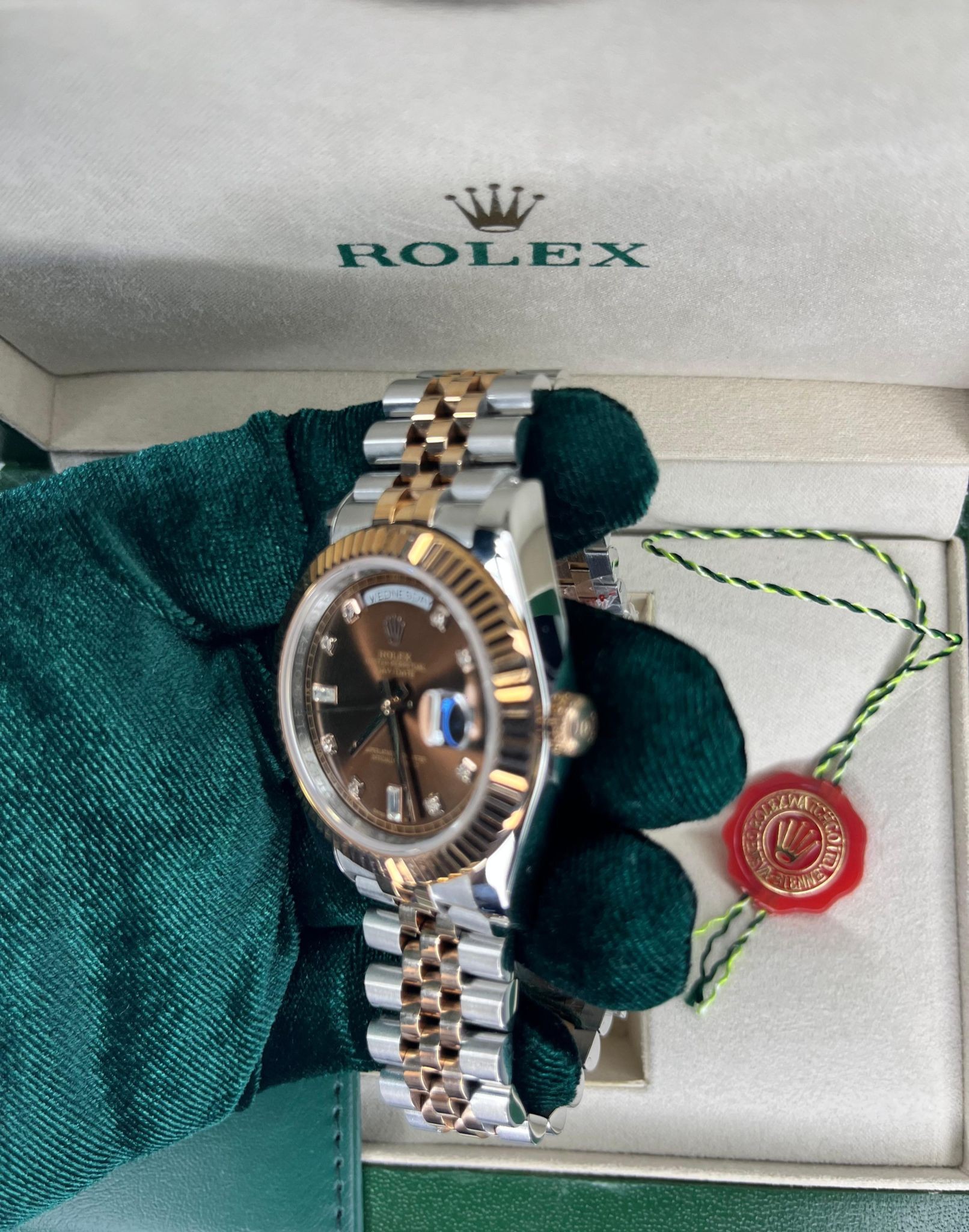 Rolex Day Date Silver&Roze Gold Erkek Kol Saati